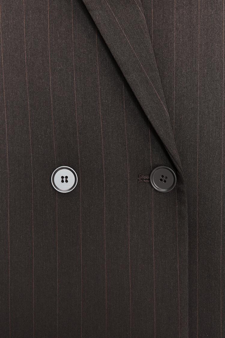 Oversized Pinstripe Blazer