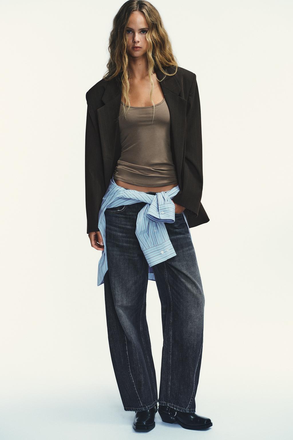 Oversized Pinstripe Blazer