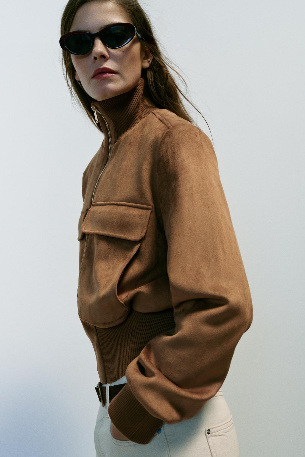 The Siena Suede Bomber Jacket