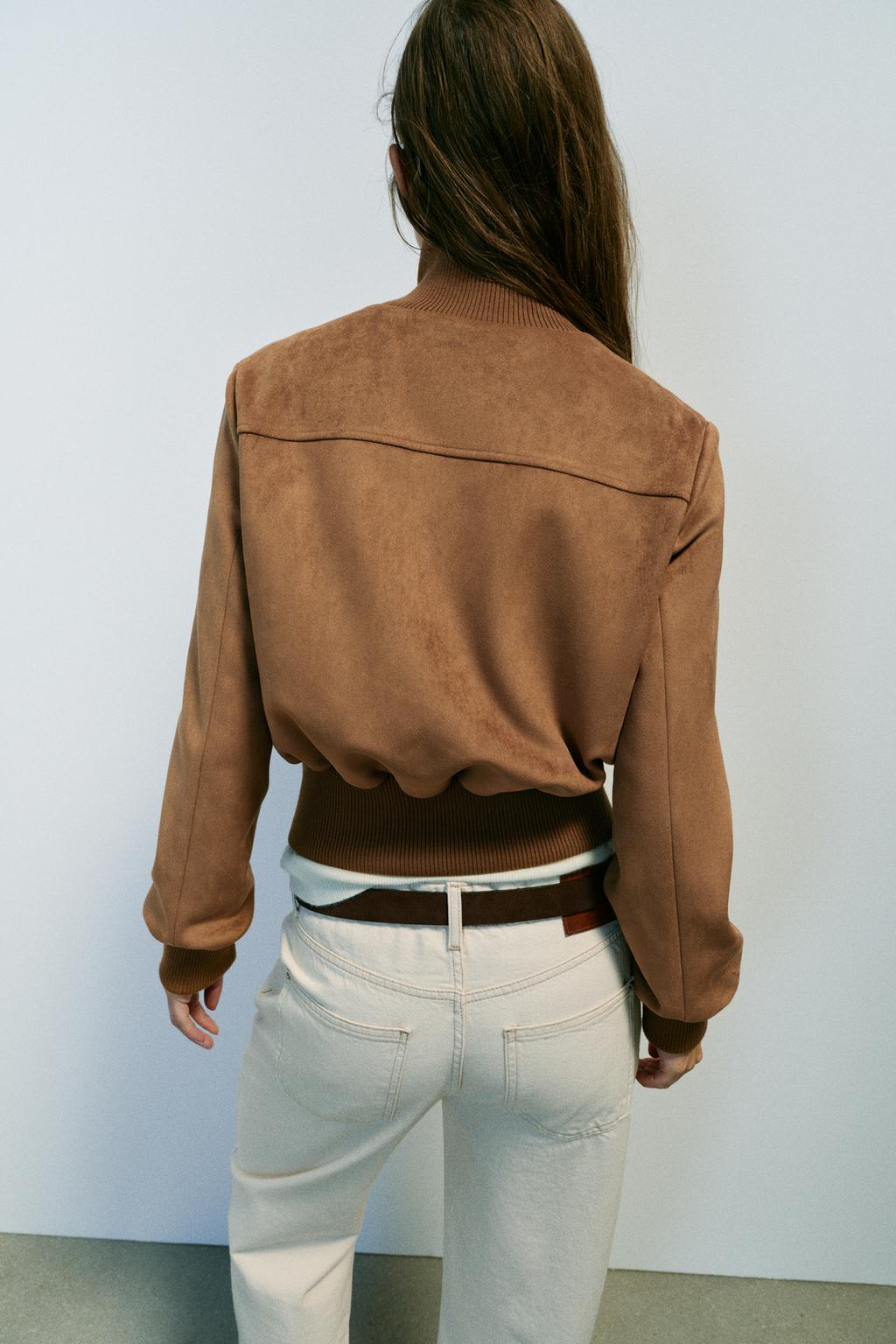 The Siena Suede Bomber Jacket
