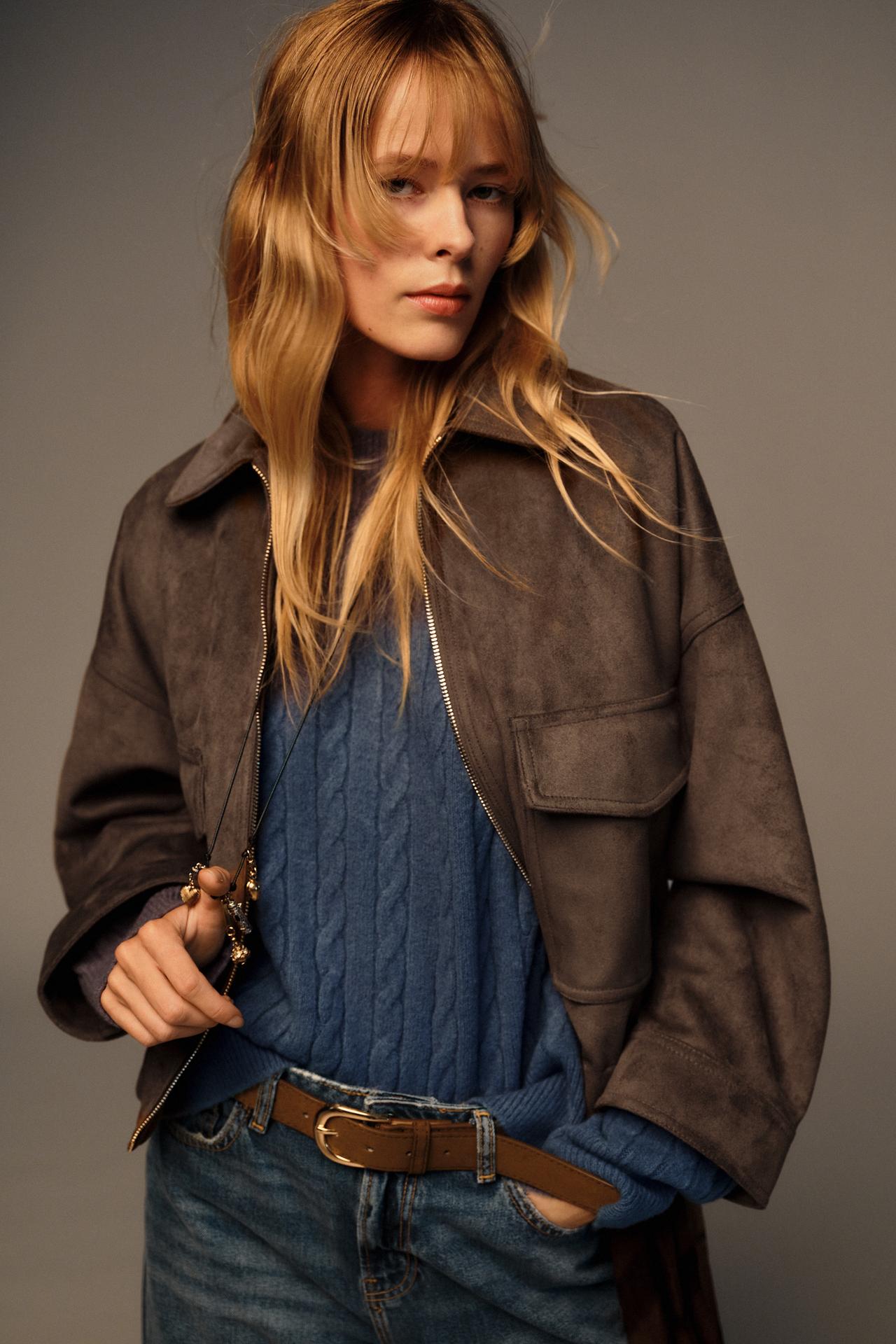 Suede Utility Jacket