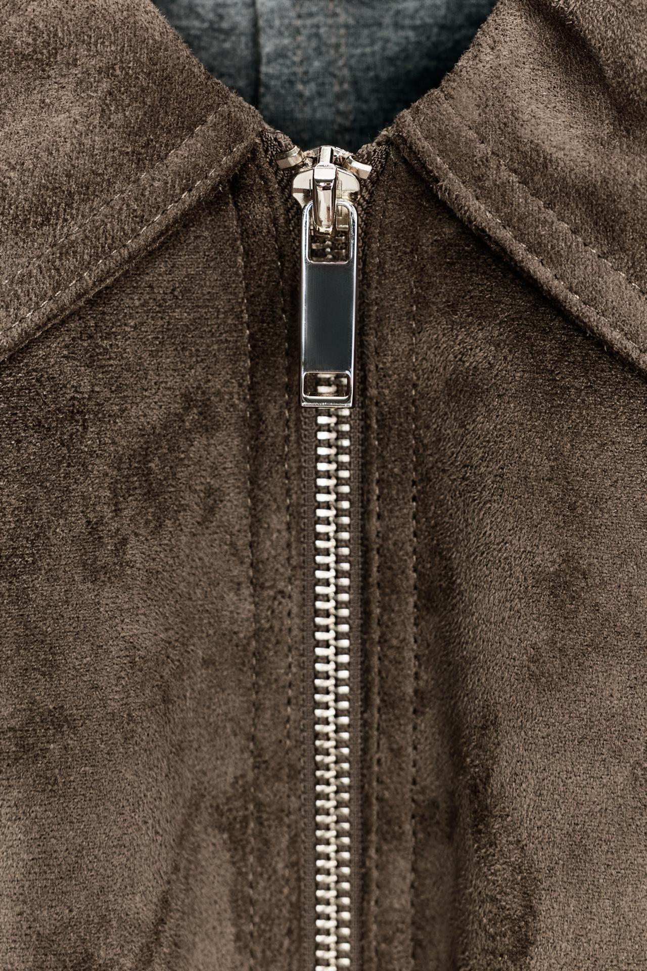 Suede Utility Jacket