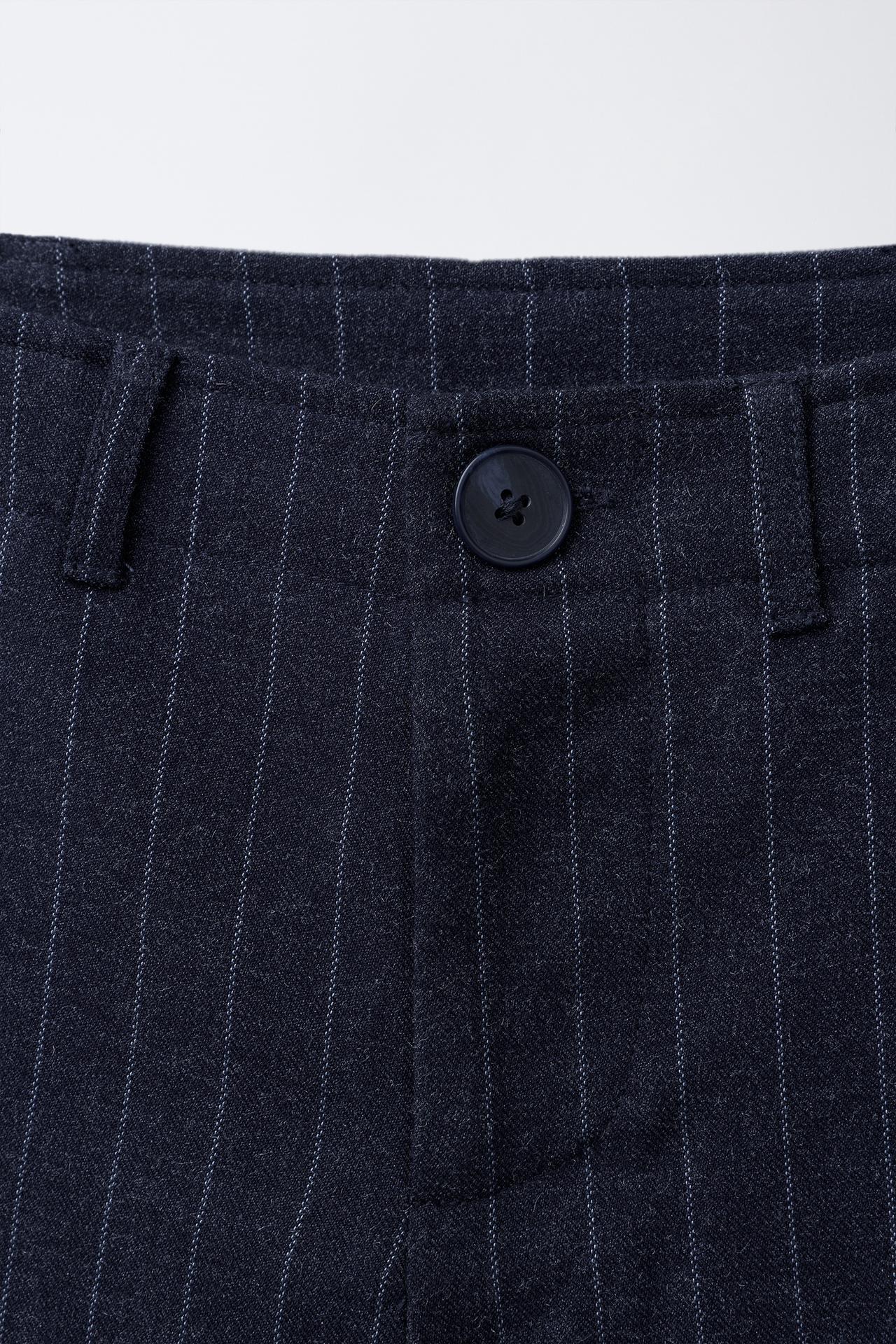 Pinstripe Tailored Pants