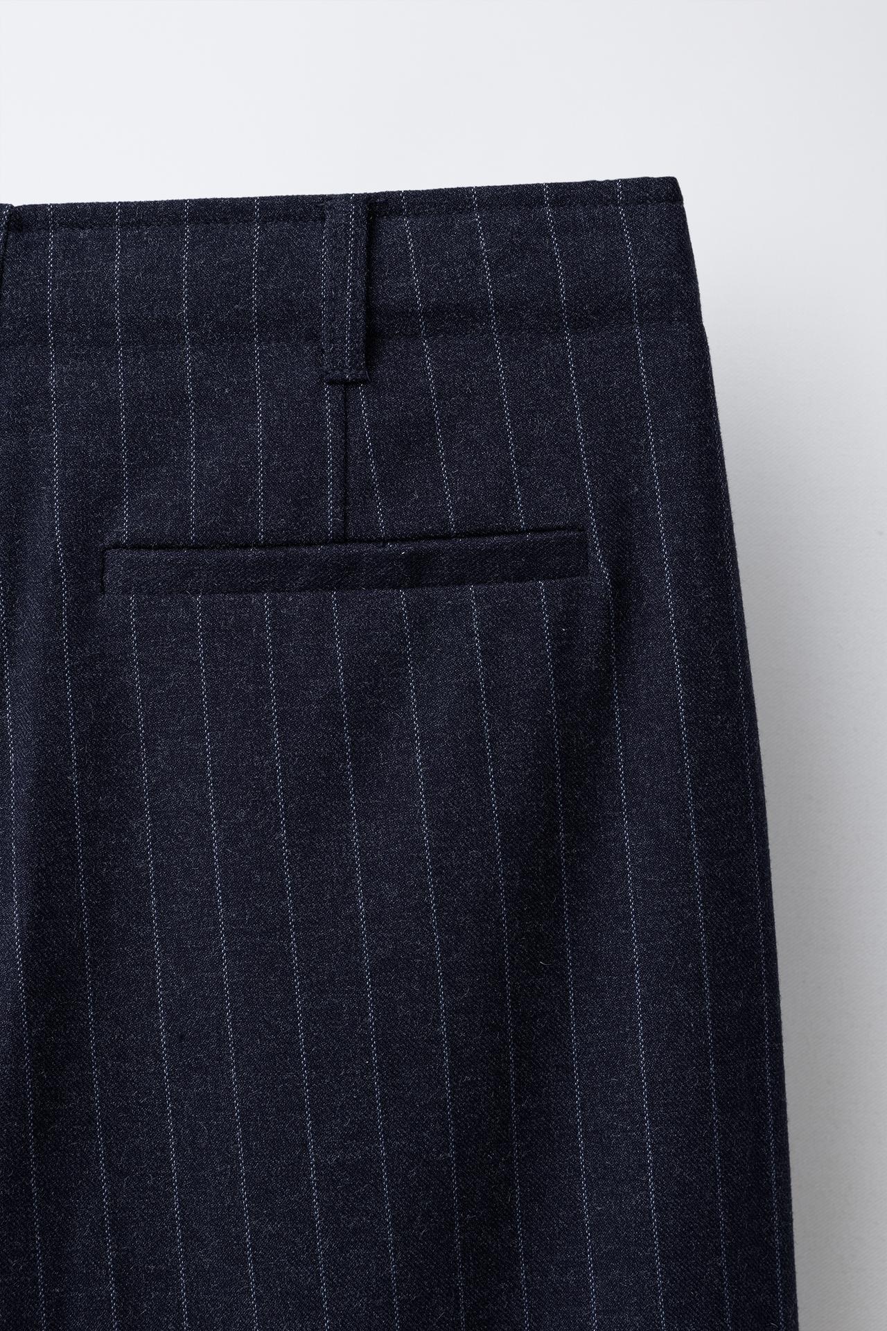 Pinstripe Tailored Pants