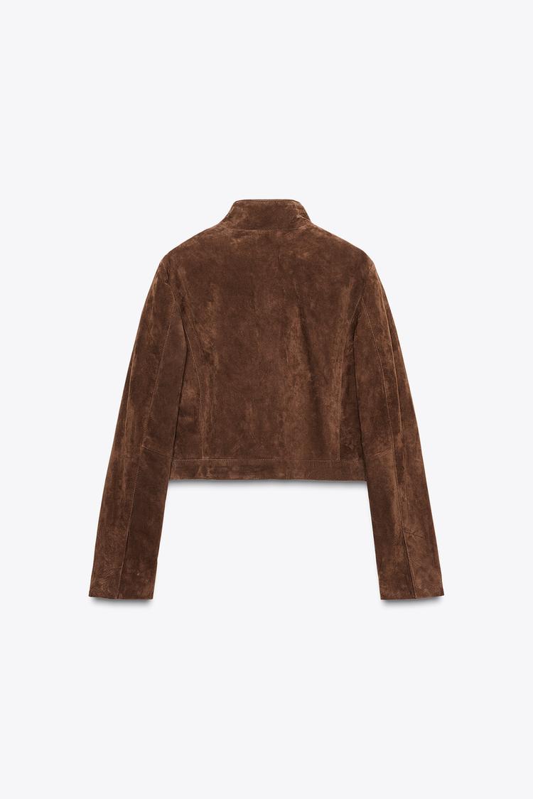 Mocha Luxe Suede Jacket