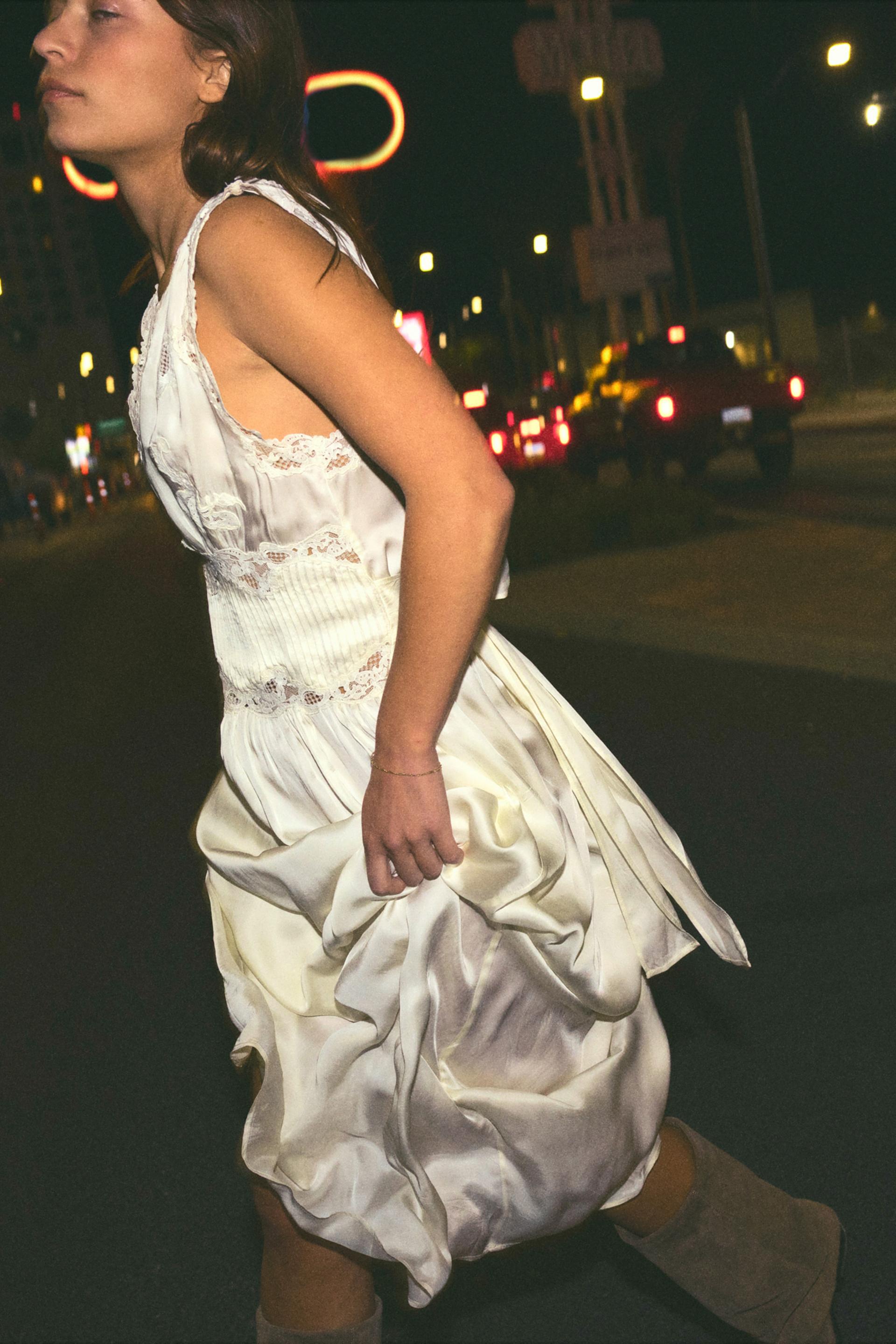 Satin Lace Dress