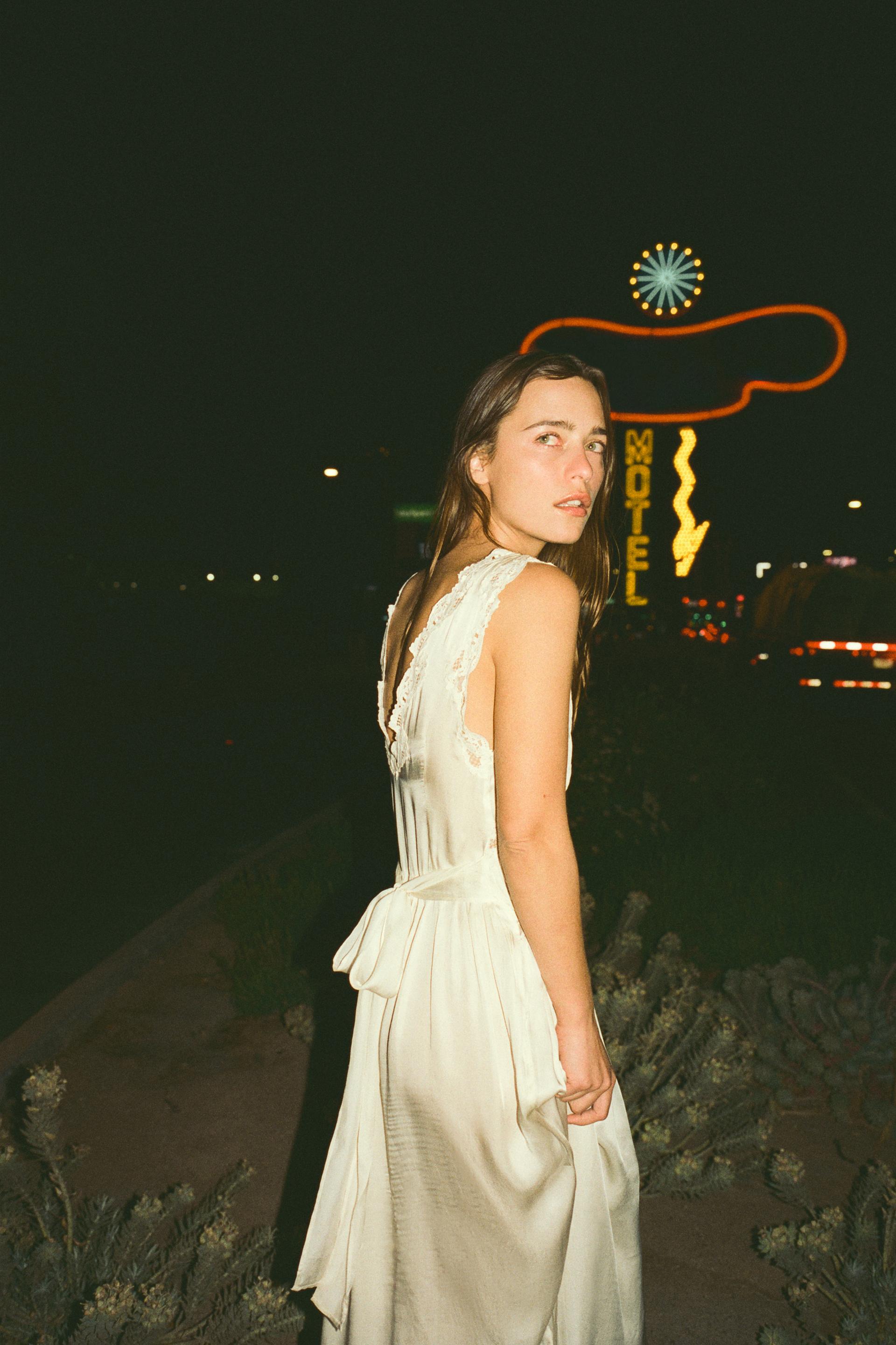 Satin Lace Dress