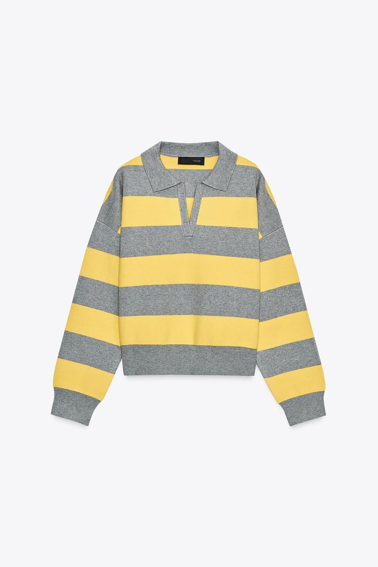 Striped Turtleneck Jumper