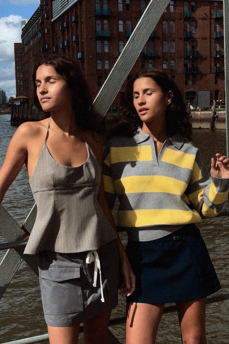 Striped Turtleneck Jumper