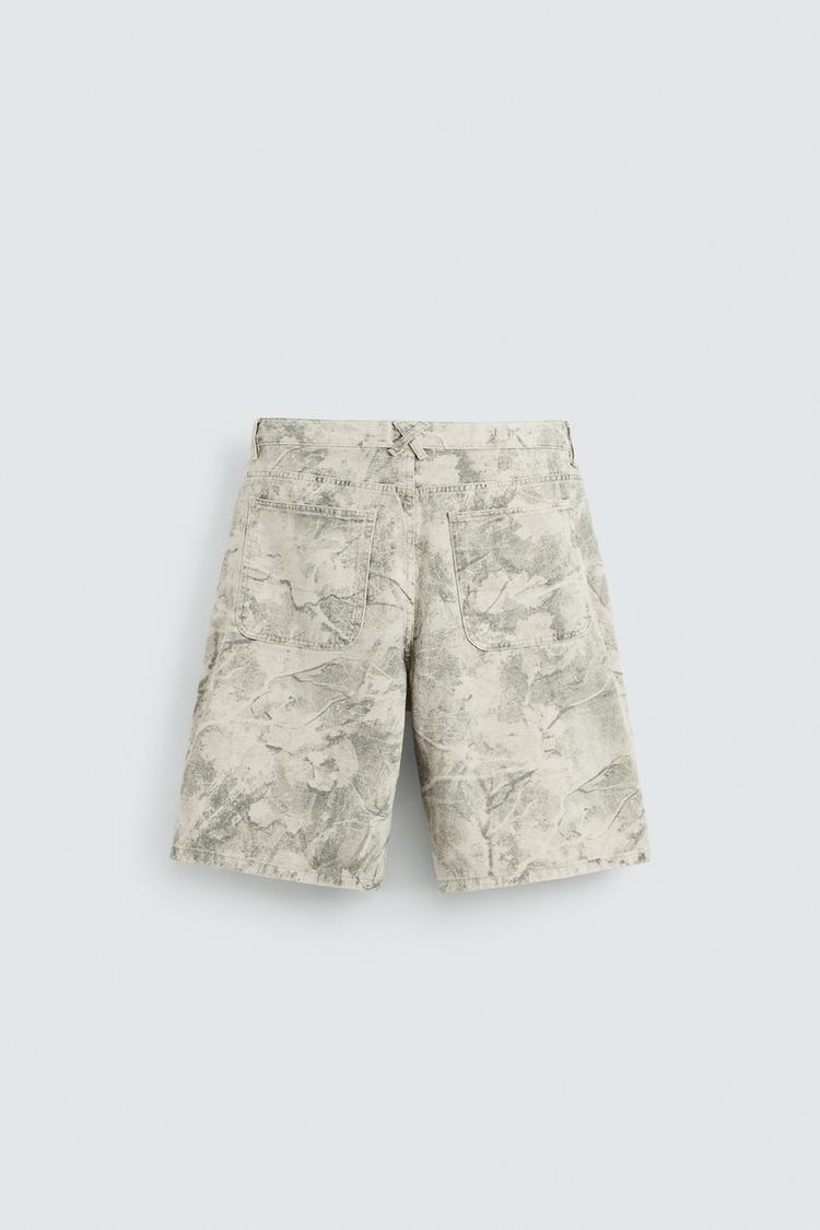Relaxed Bermuda Camo Grey Set