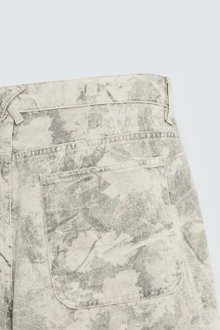 Relaxed Bermuda Camo Grey Set