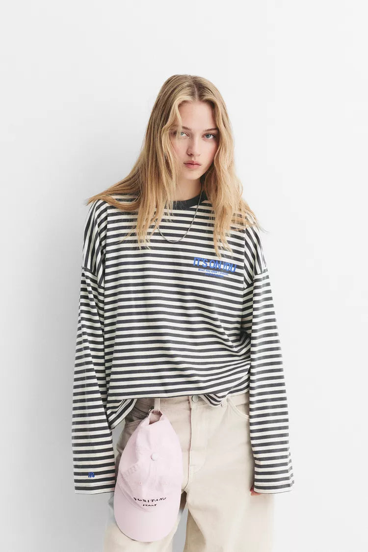 Striped Long Sleeve Top