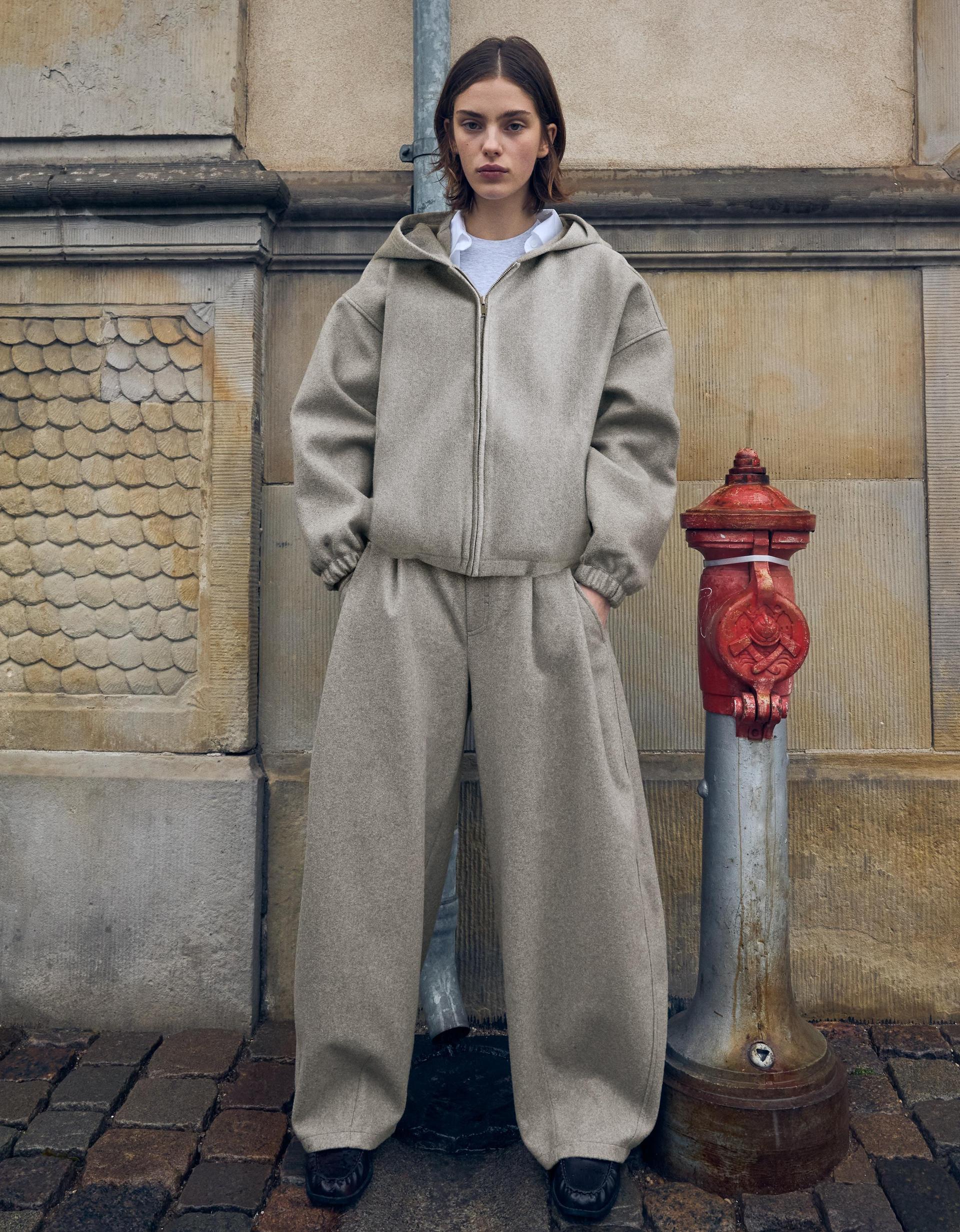 Wool Blend Oversized Set