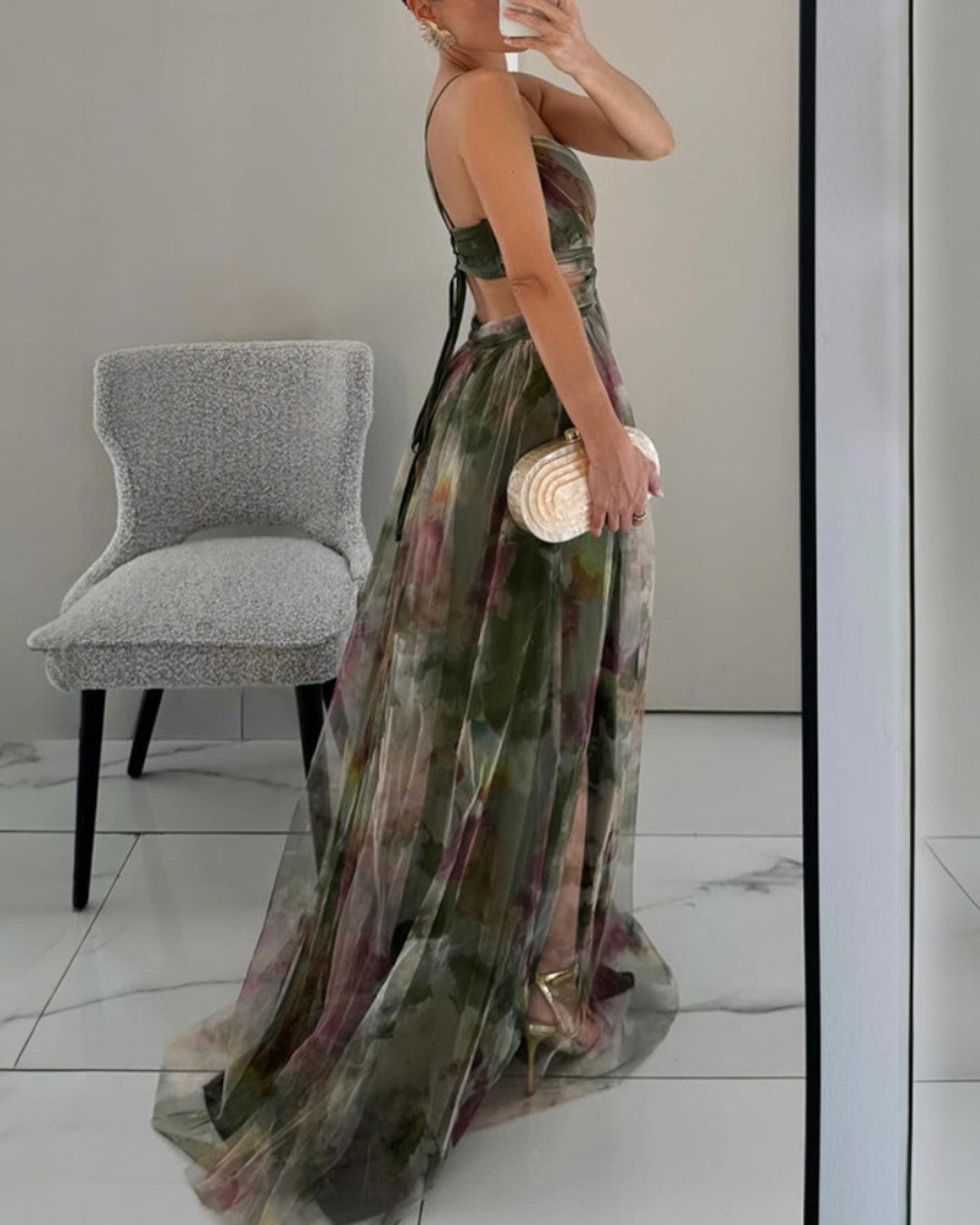 Maxi abito Eleganza Floreale