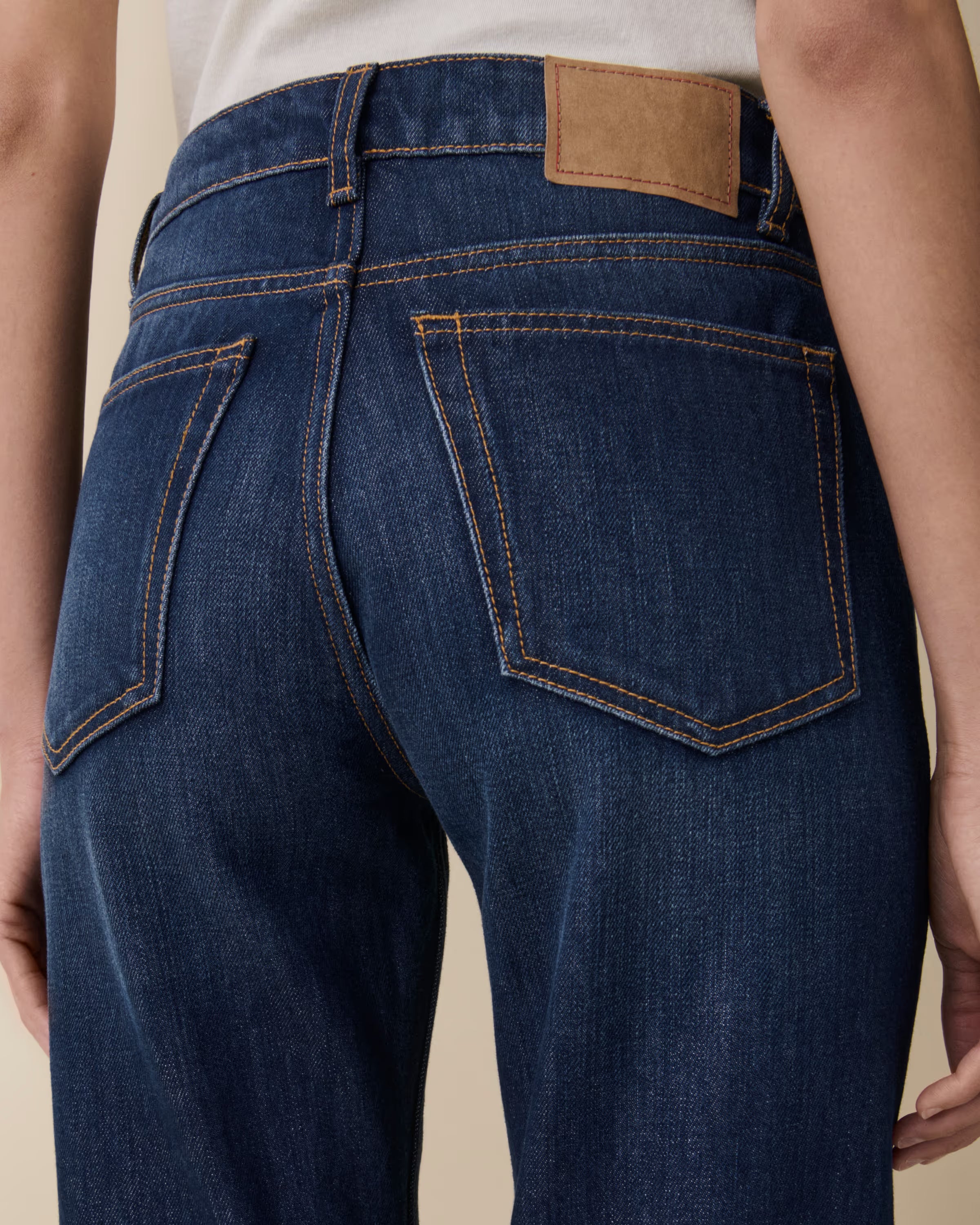 Moda Blue Wide-leg Denim Jeans