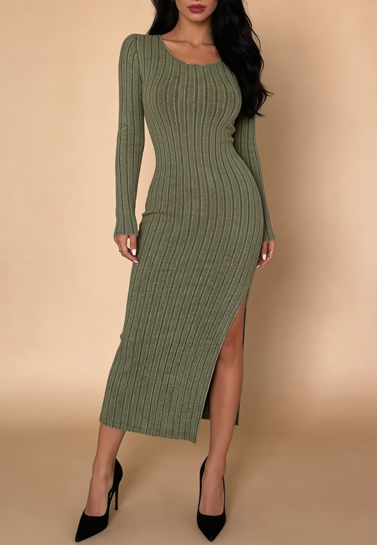 Fitted Midi Dress