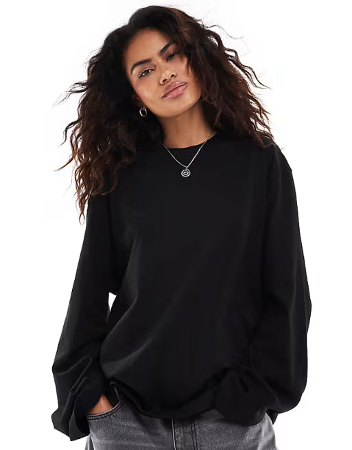 Oversized Long-Sleeve Top