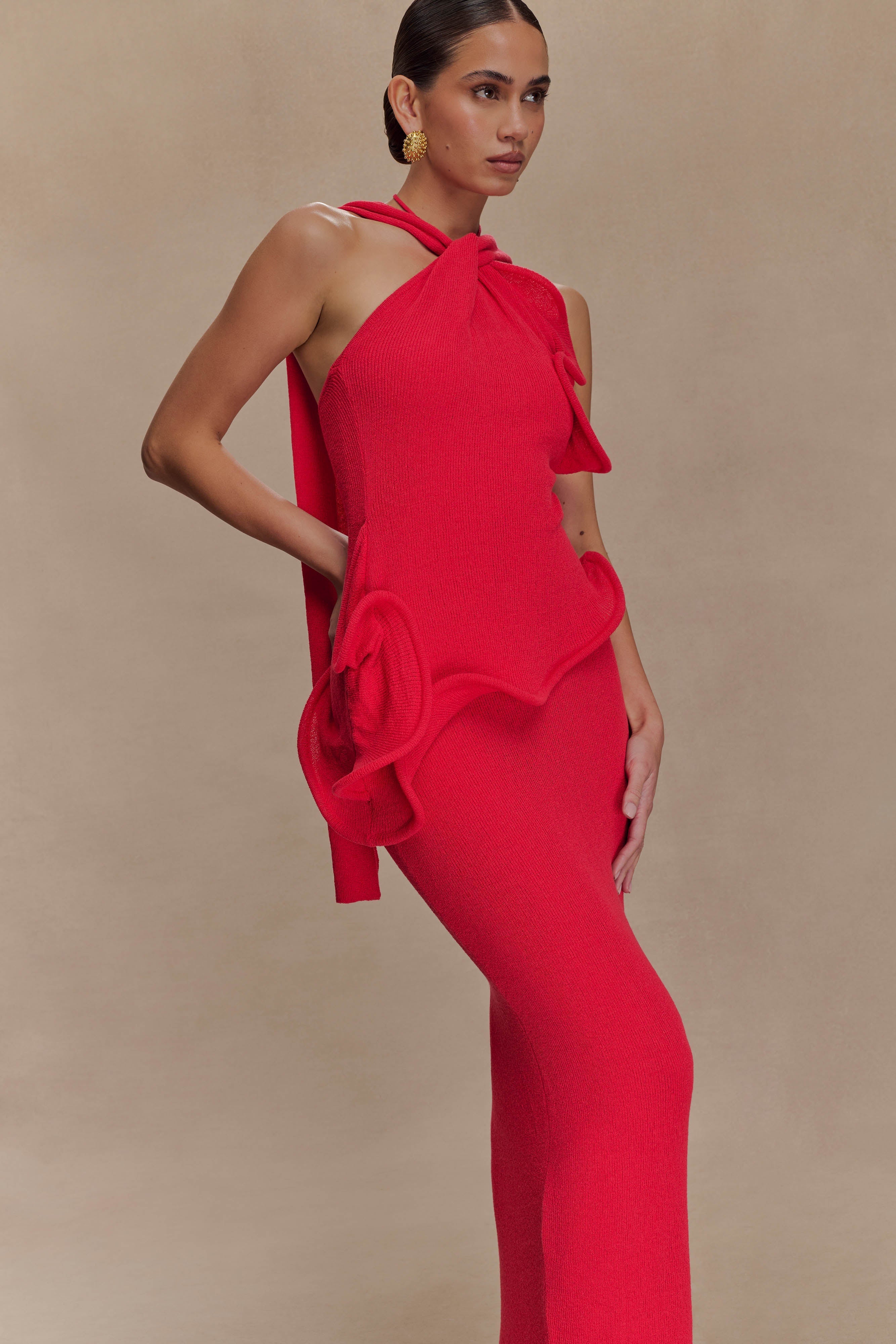 The Madam Red Maxi Dress
