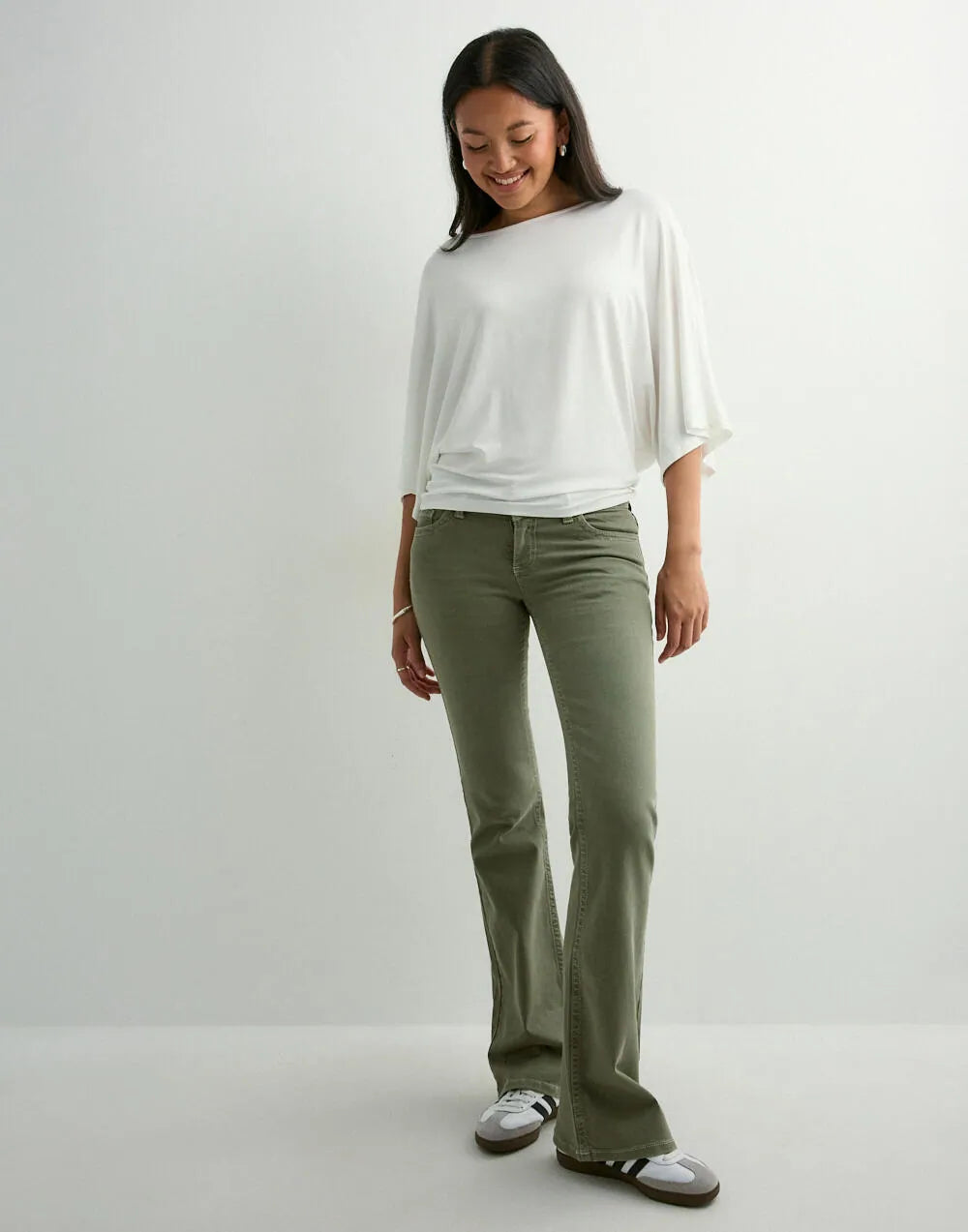 One-Shoulder Batwing Top