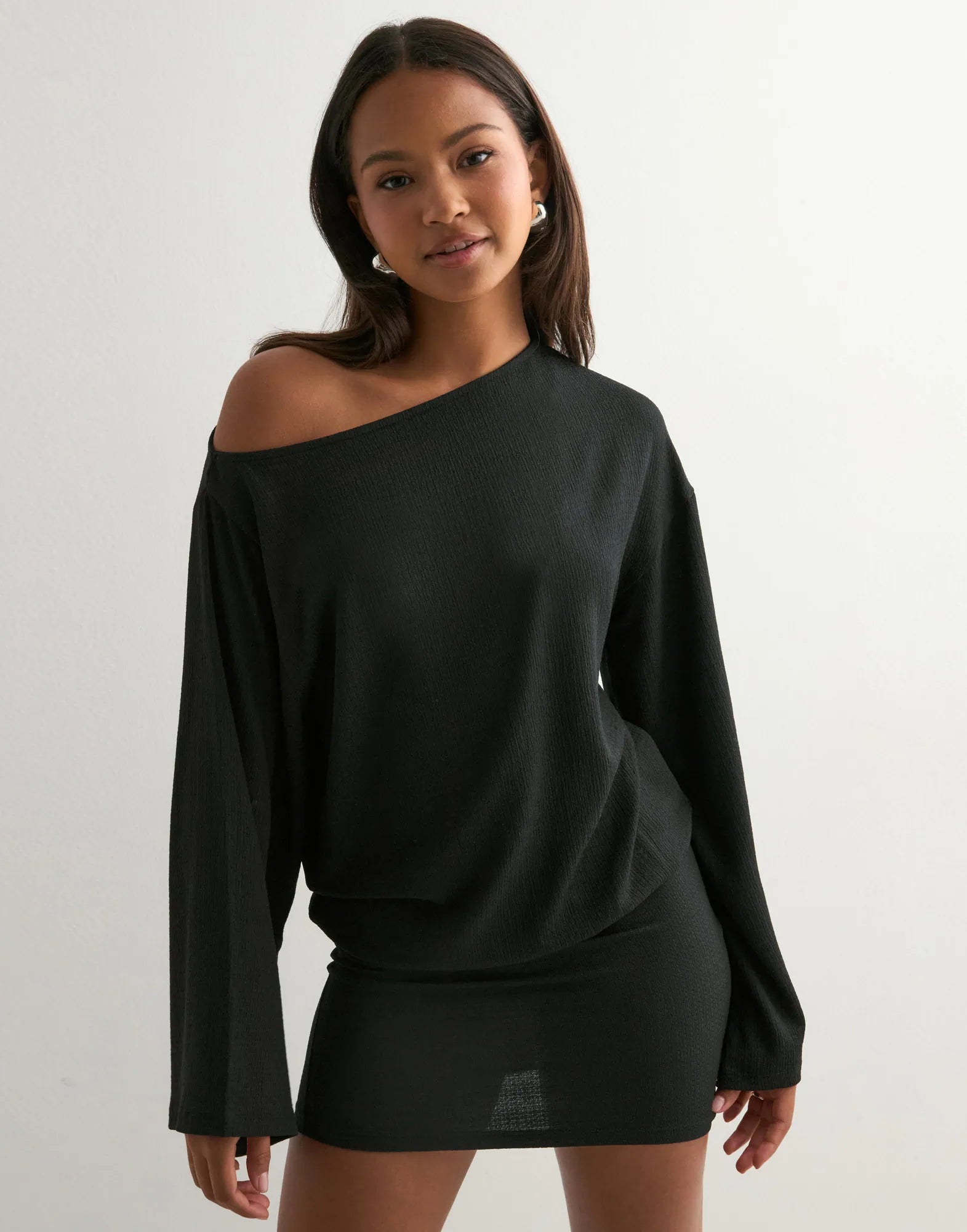 Ember Black Knit Mini Dress