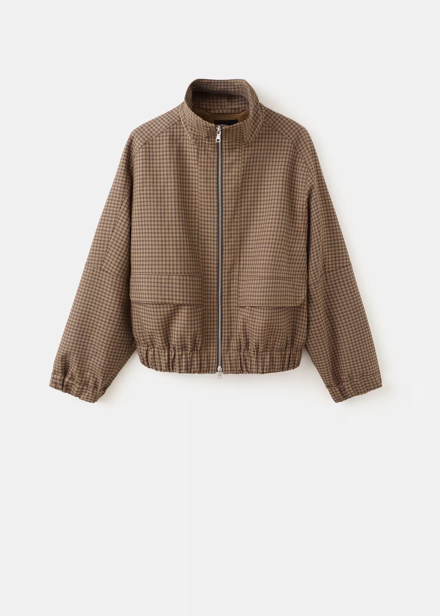 Check Zip-Up Jacket