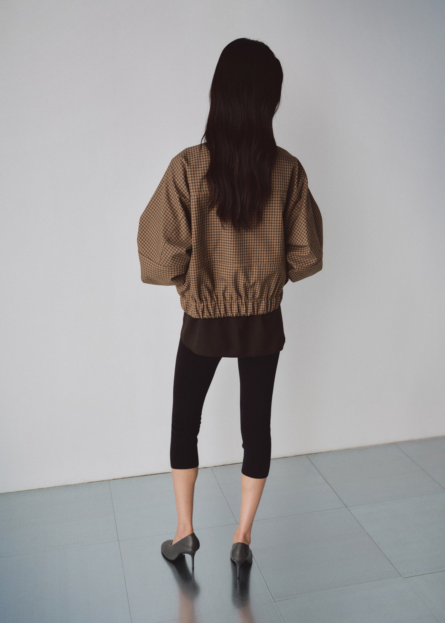 Check Zip-Up Jacket