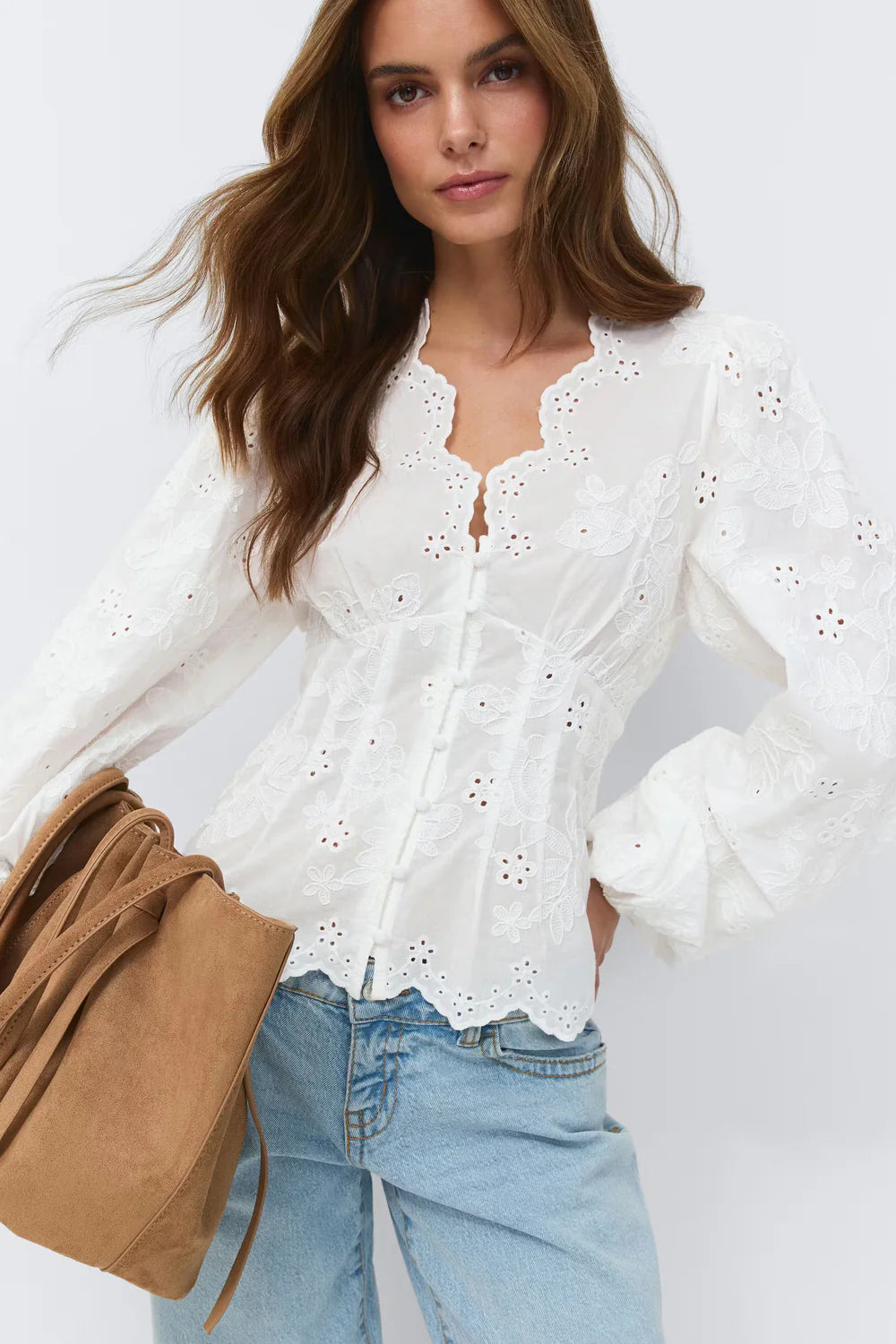 Balloon Sleeve Blouse