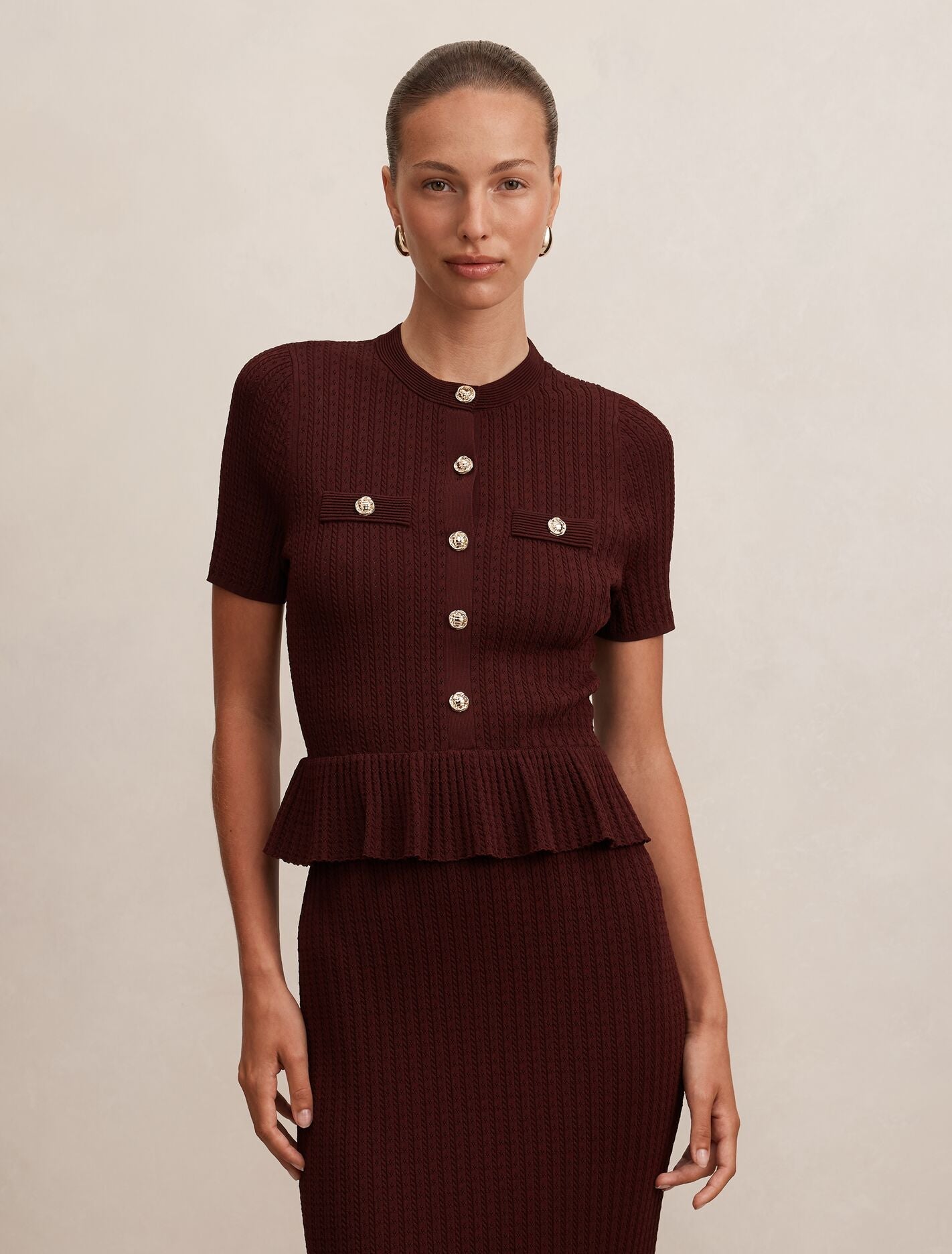 Valina Stitch Interest Midi Dress