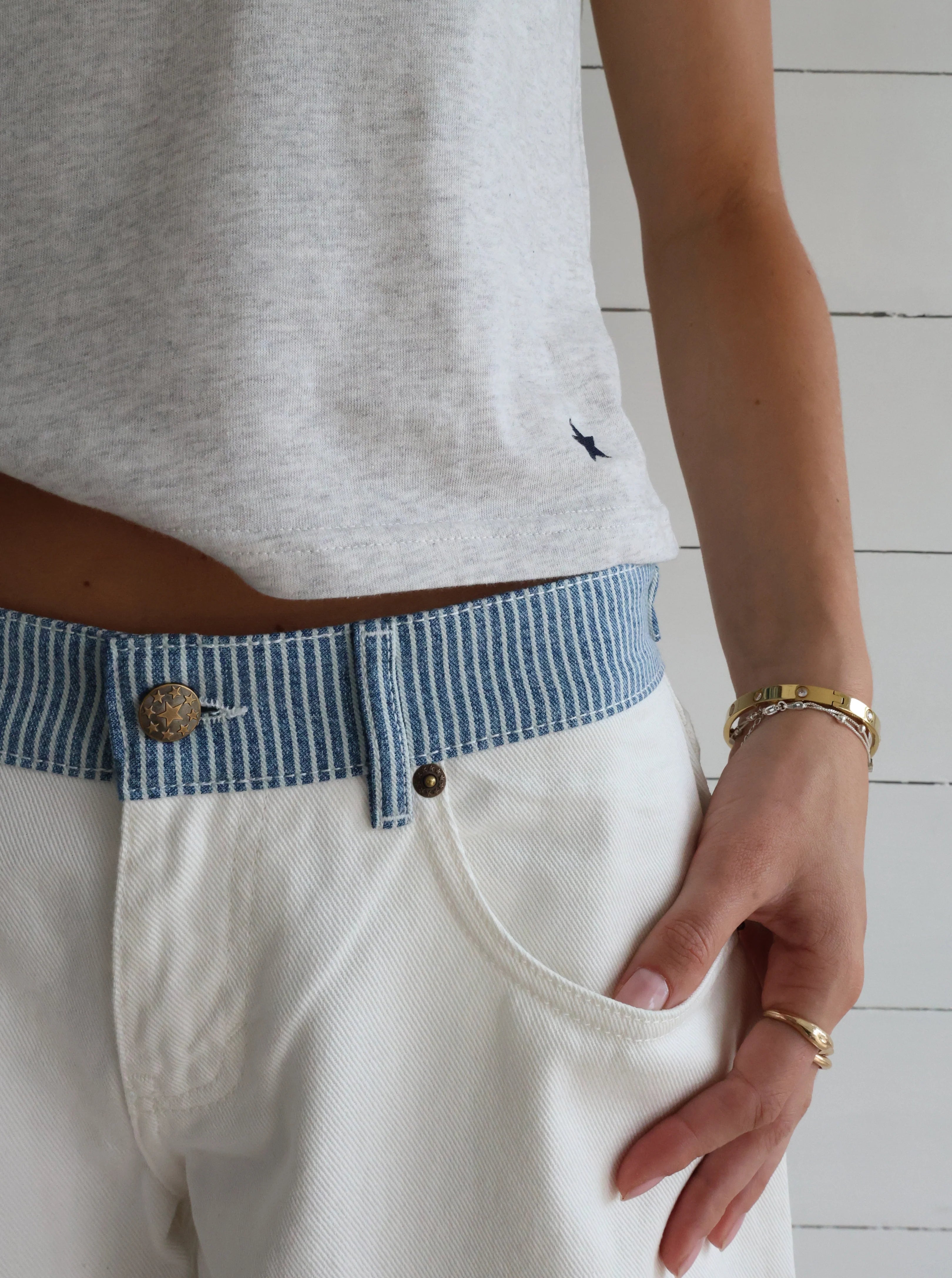 Serenity White Wide-Leg Pants