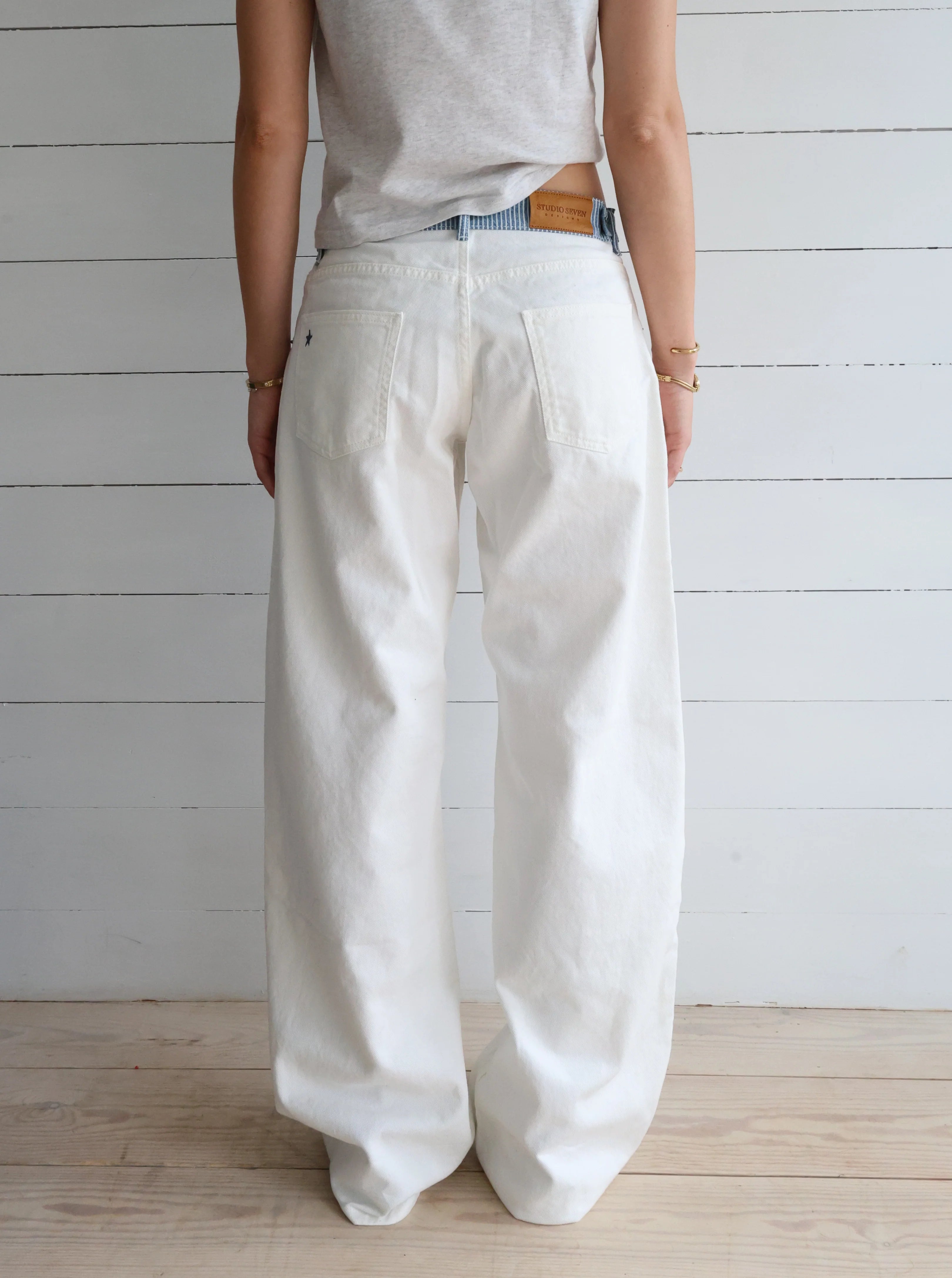 Serenity White Wide-Leg Pants