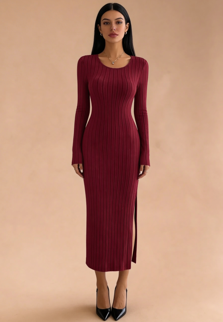 Fitted Midi Dress