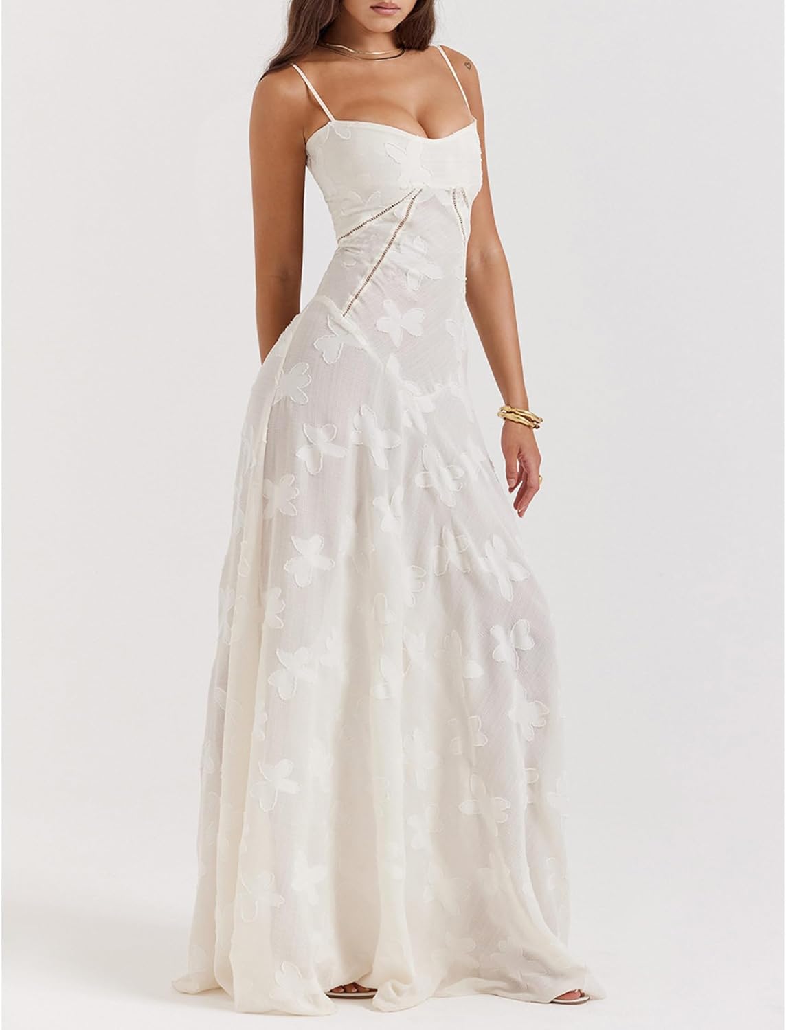 Ethereal Rose Satin Midi Dress