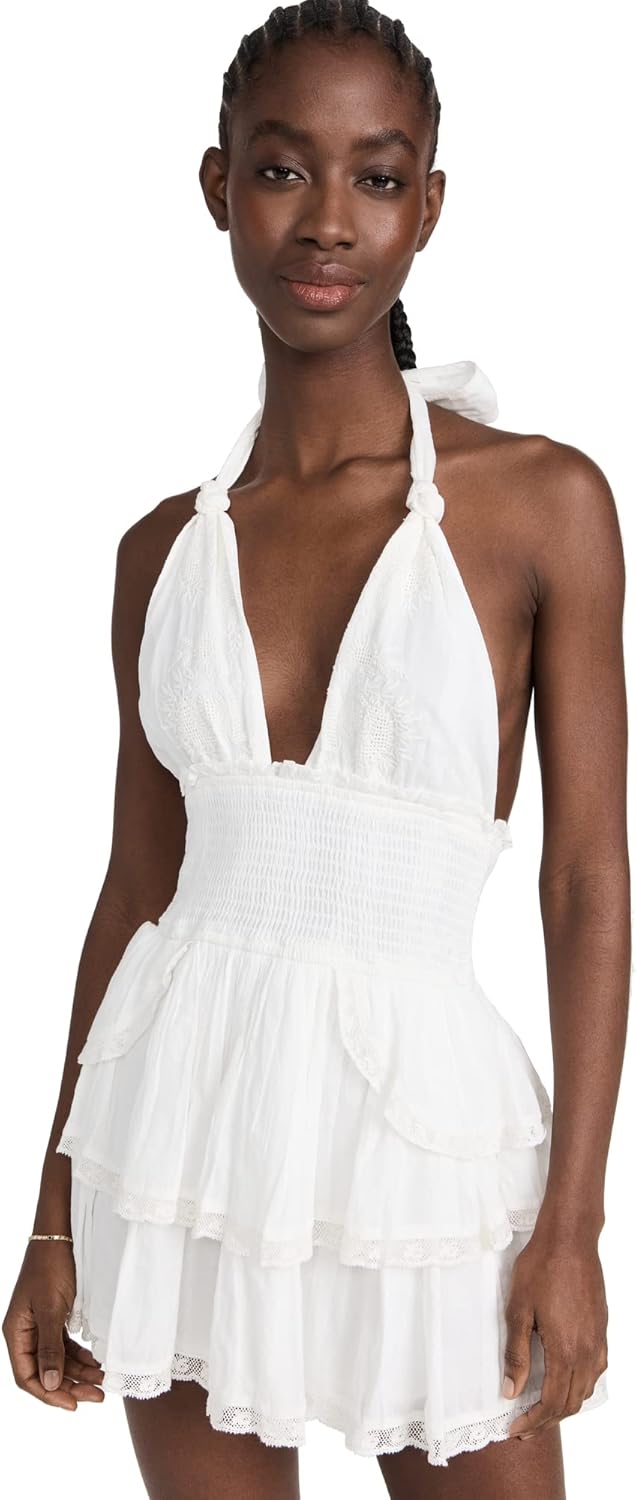 Isla Tiered Halter Mini Dress