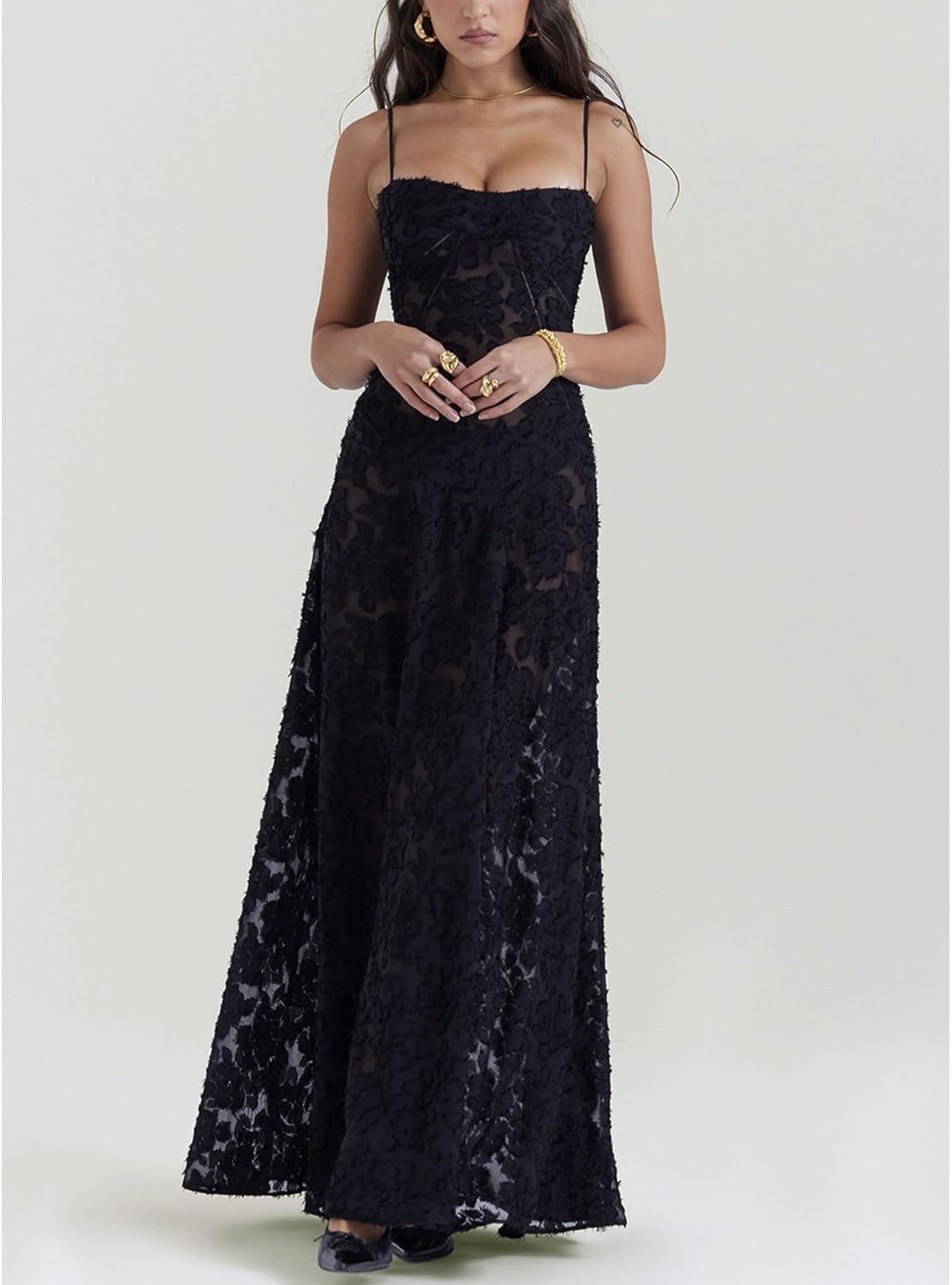 Ethereal Rose Satin Midi Dress