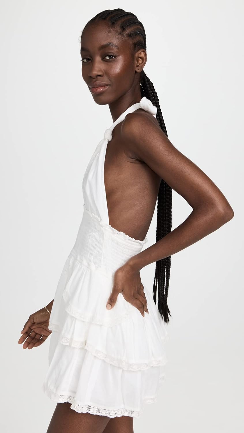 Isla Tiered Halter Mini Dress