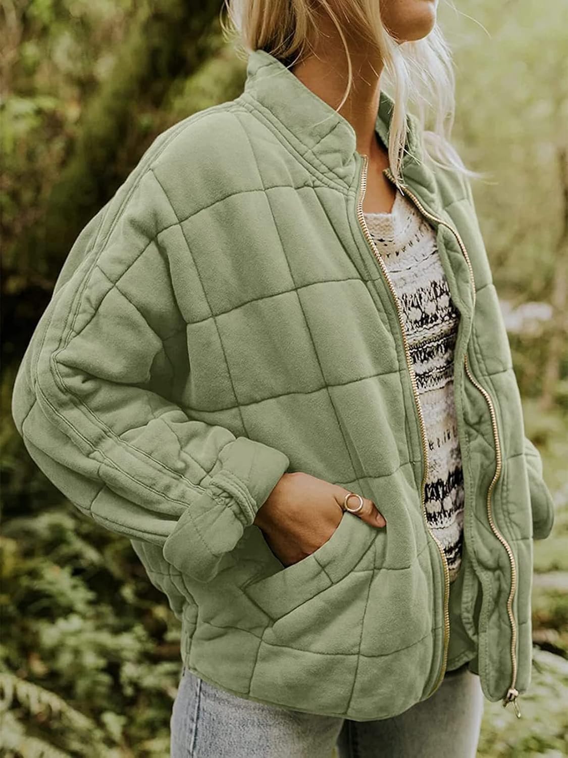 Oslo Quilted Bomber