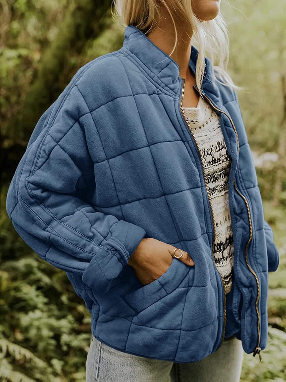 Oslo Quilted Bomber