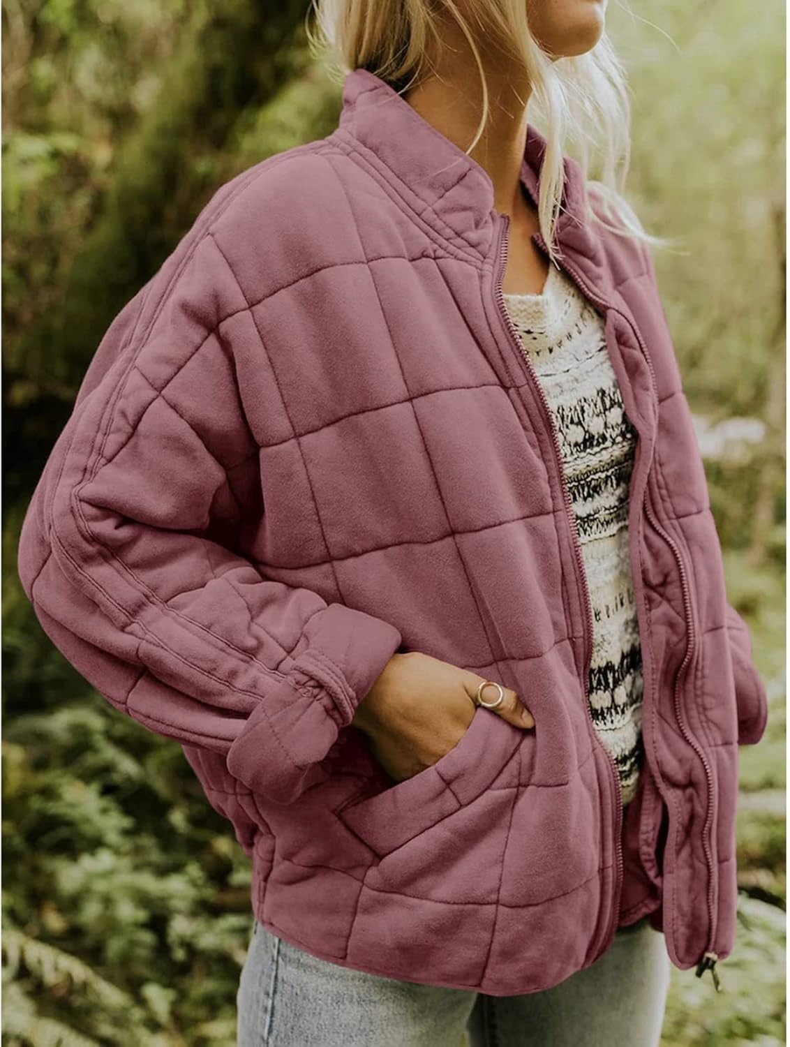 Oslo Quilted Bomber