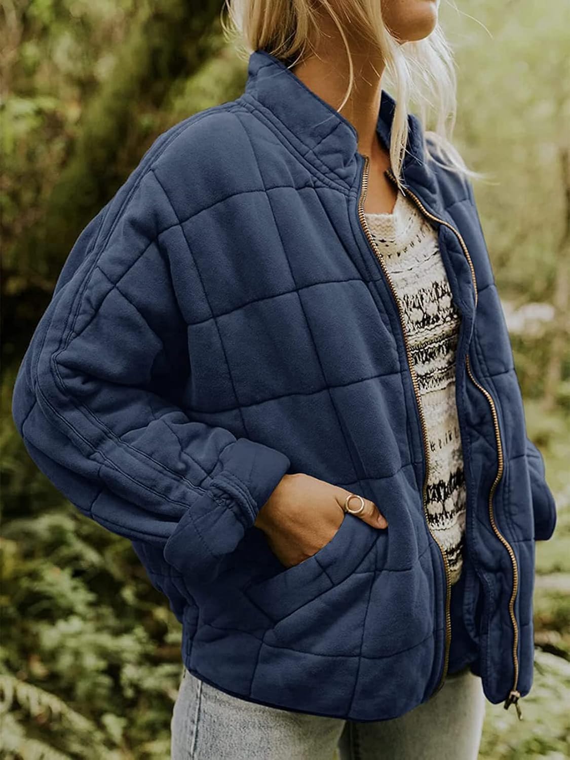 Oslo Quilted Bomber