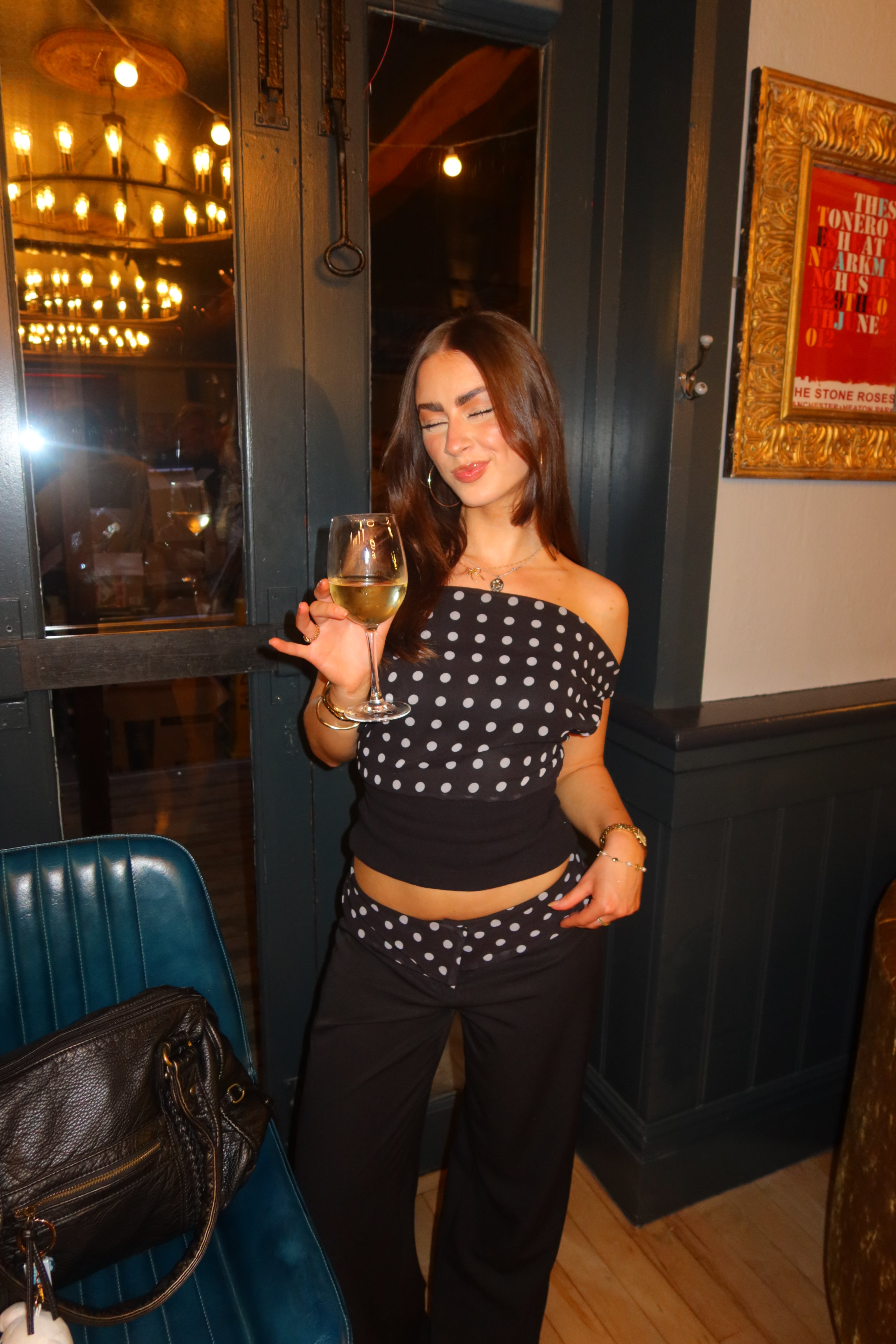 Dalmatin Polka Dot Top