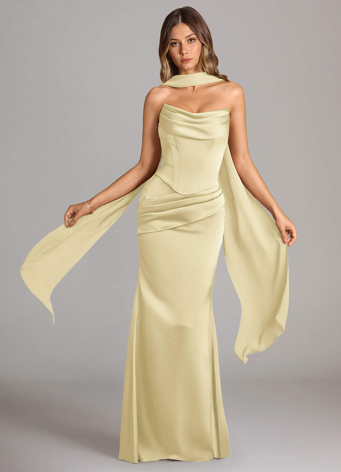 Golden Aura Maxi Dress