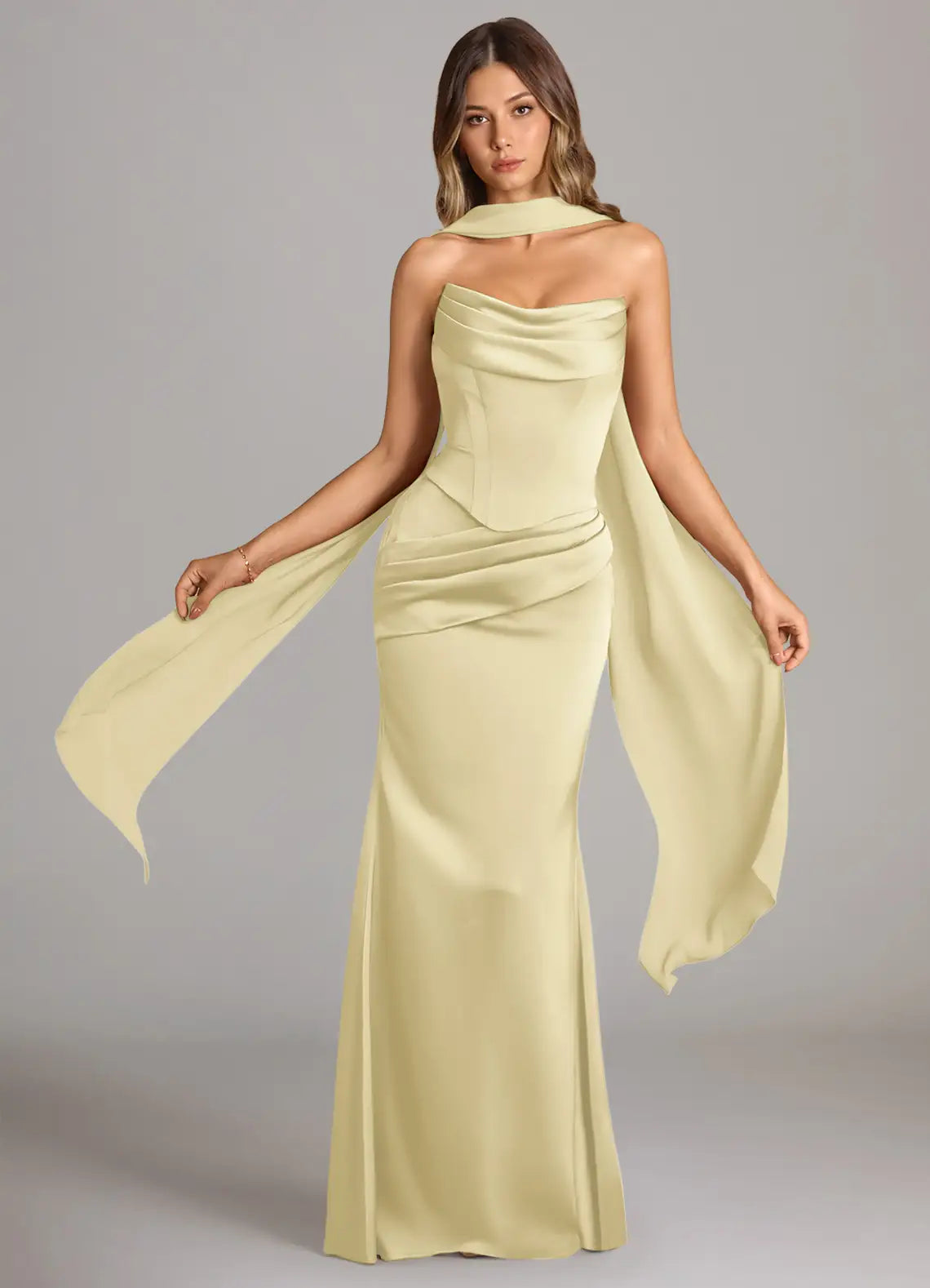 Golden Aura Maxi Dress