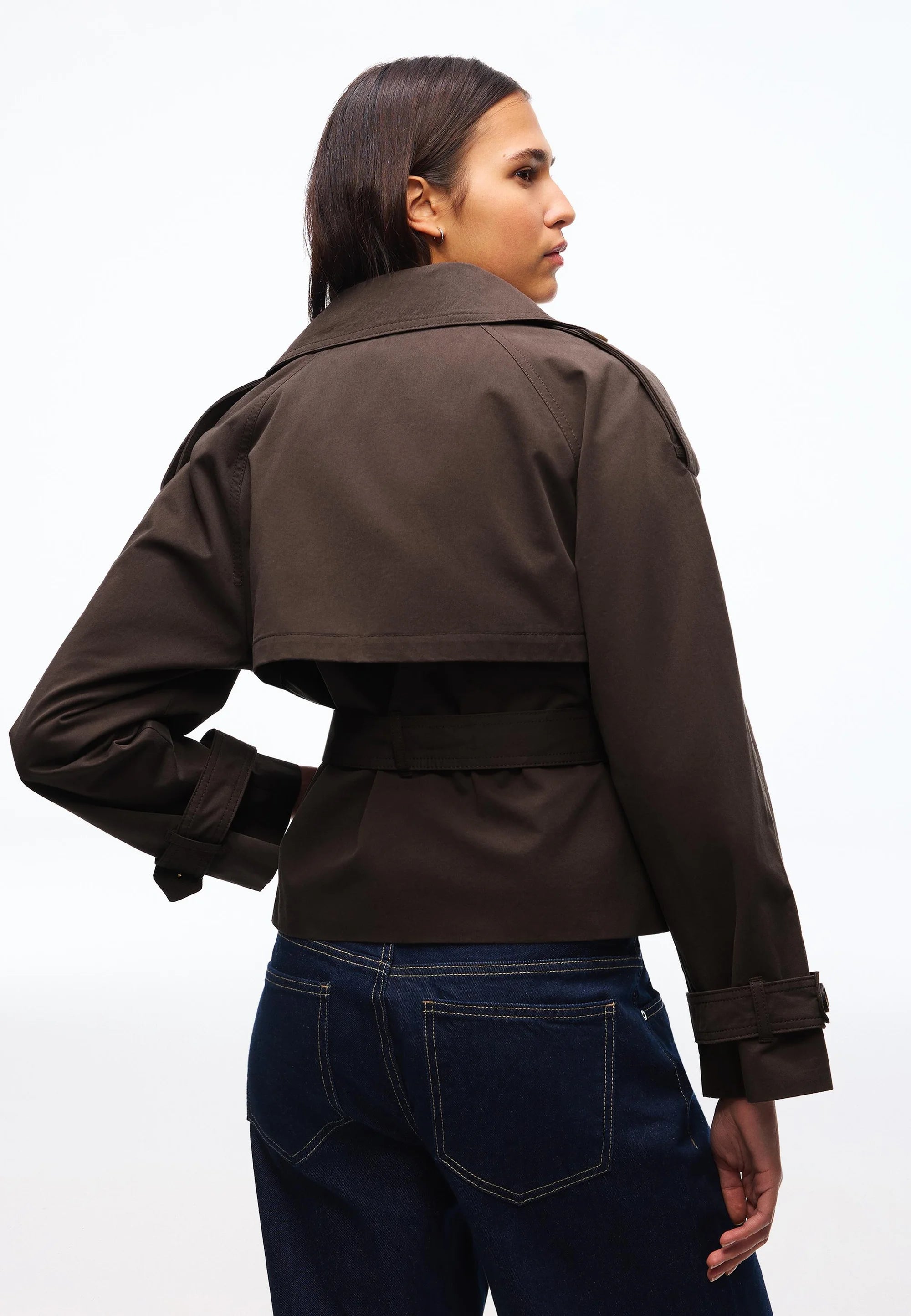 Cropped Trench Coat