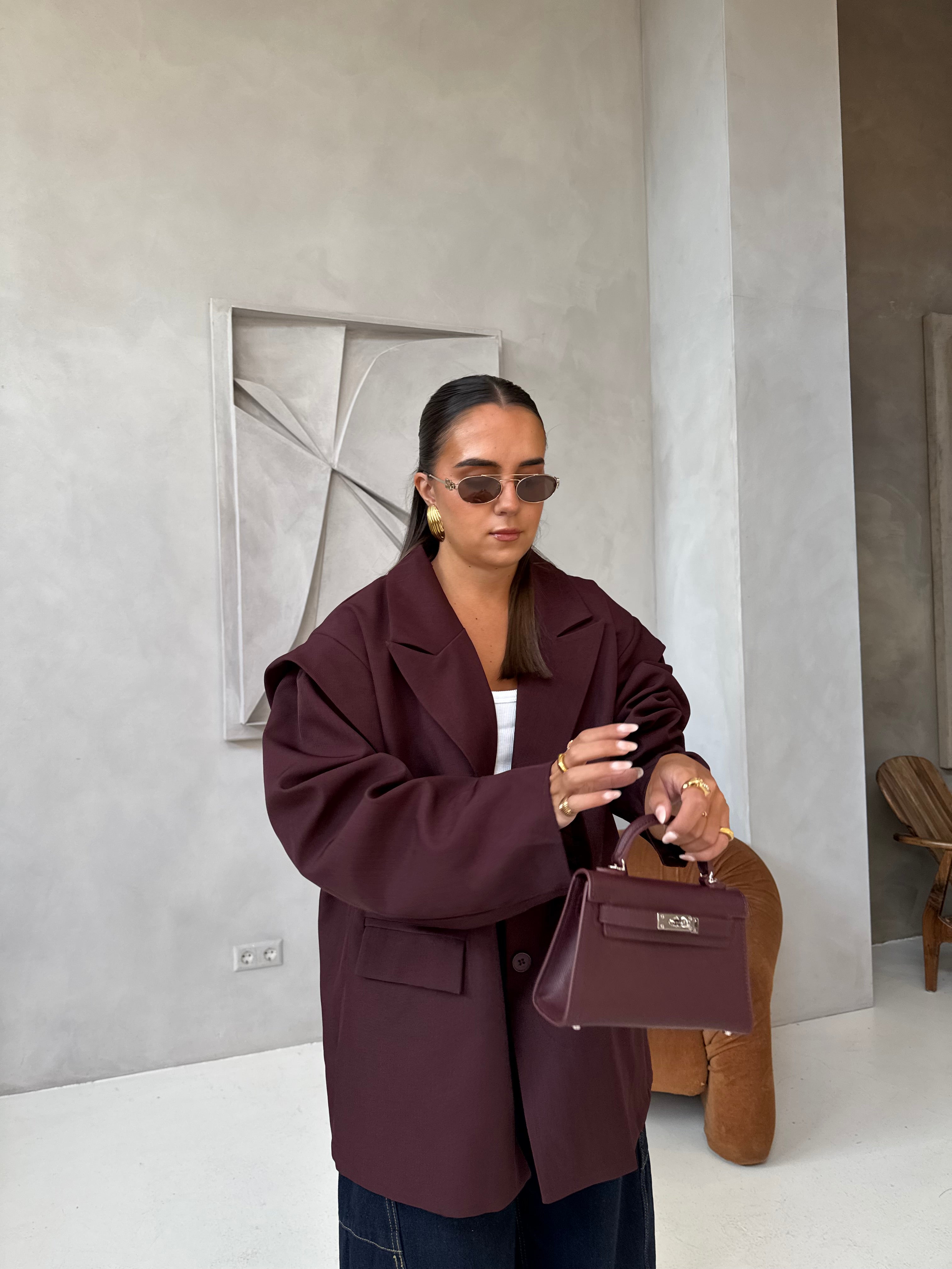 Bordeaux Power Blazer