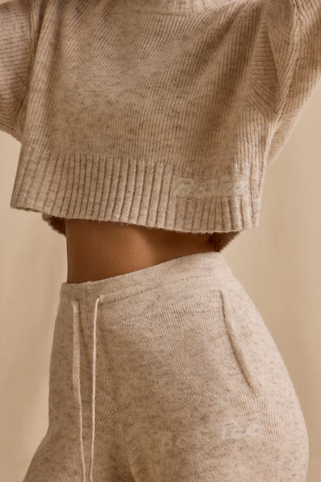 Cropped Lounge Knit Set