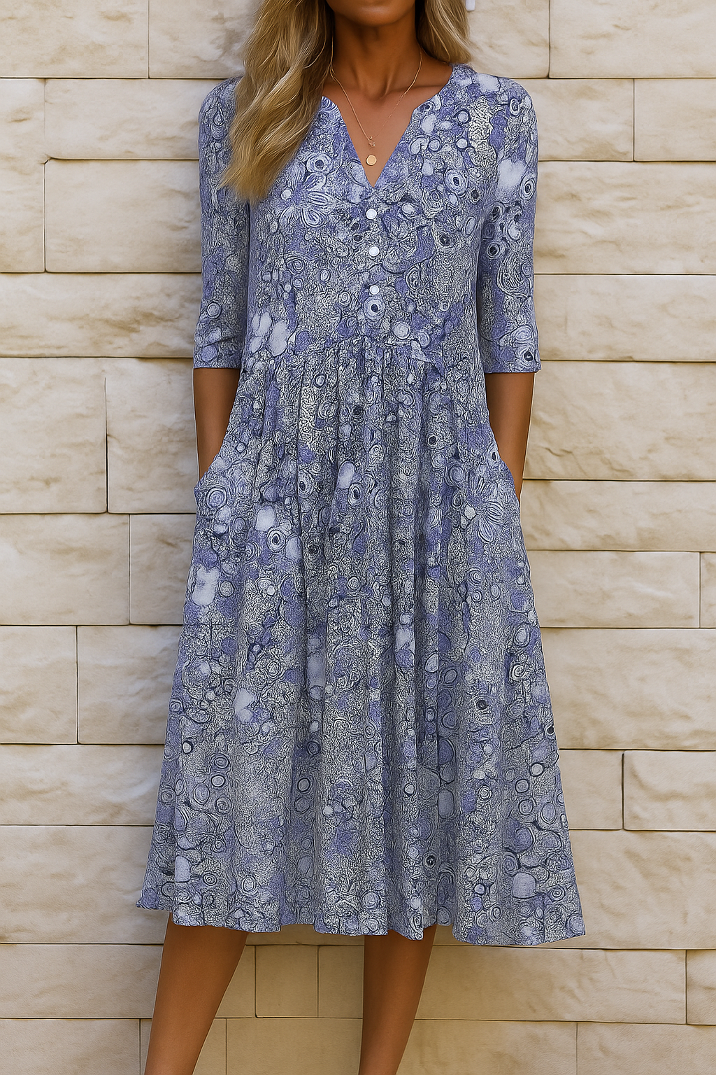 Erina | Elegant V-Neck Dress