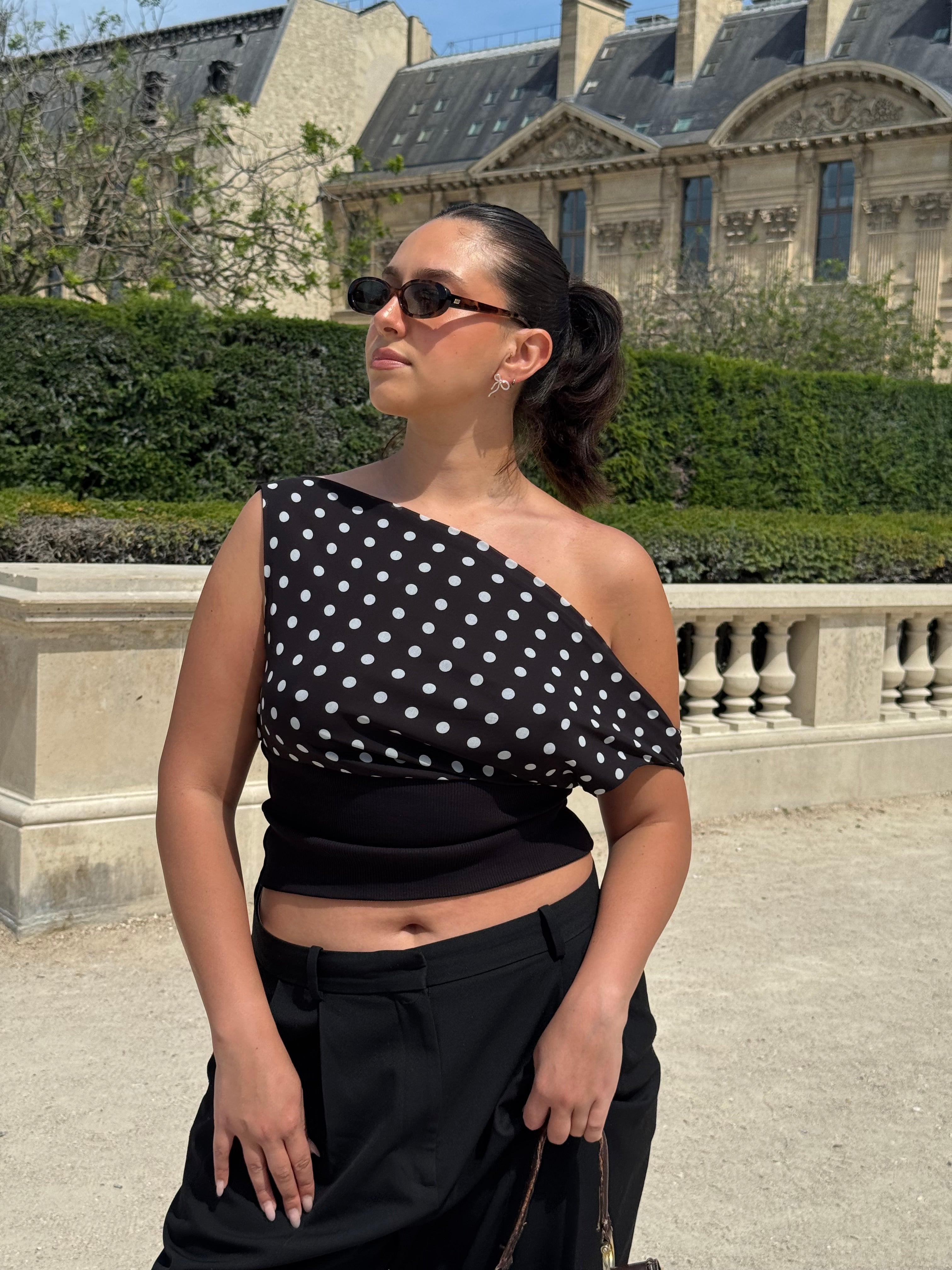 Dalmatin Polka Dot Top