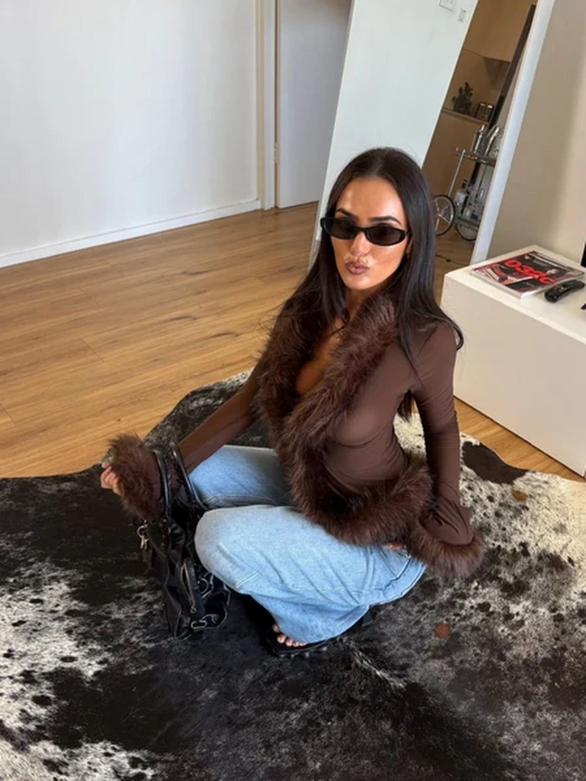 Diya Fur Blouse