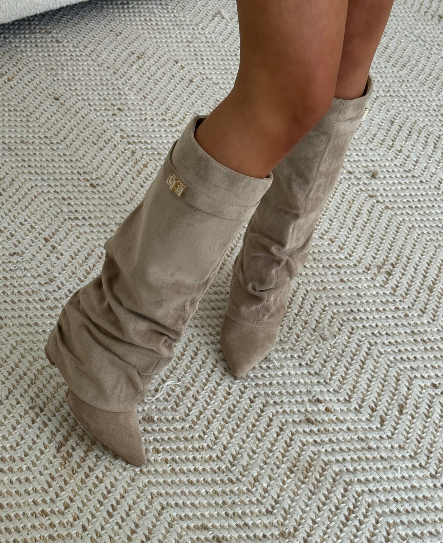 Nova Taupe Shark Boots