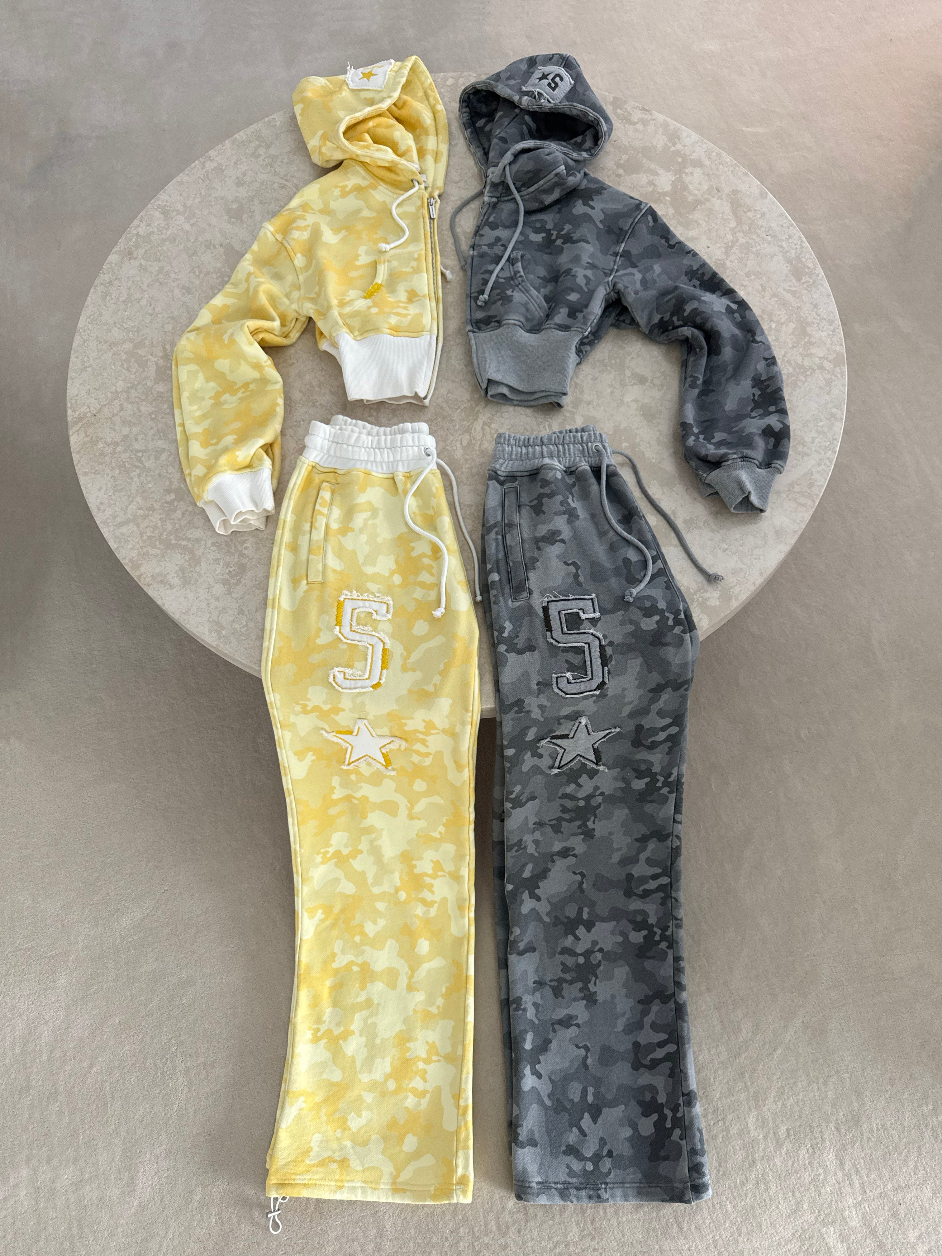 Yellow Camo Baggy Set